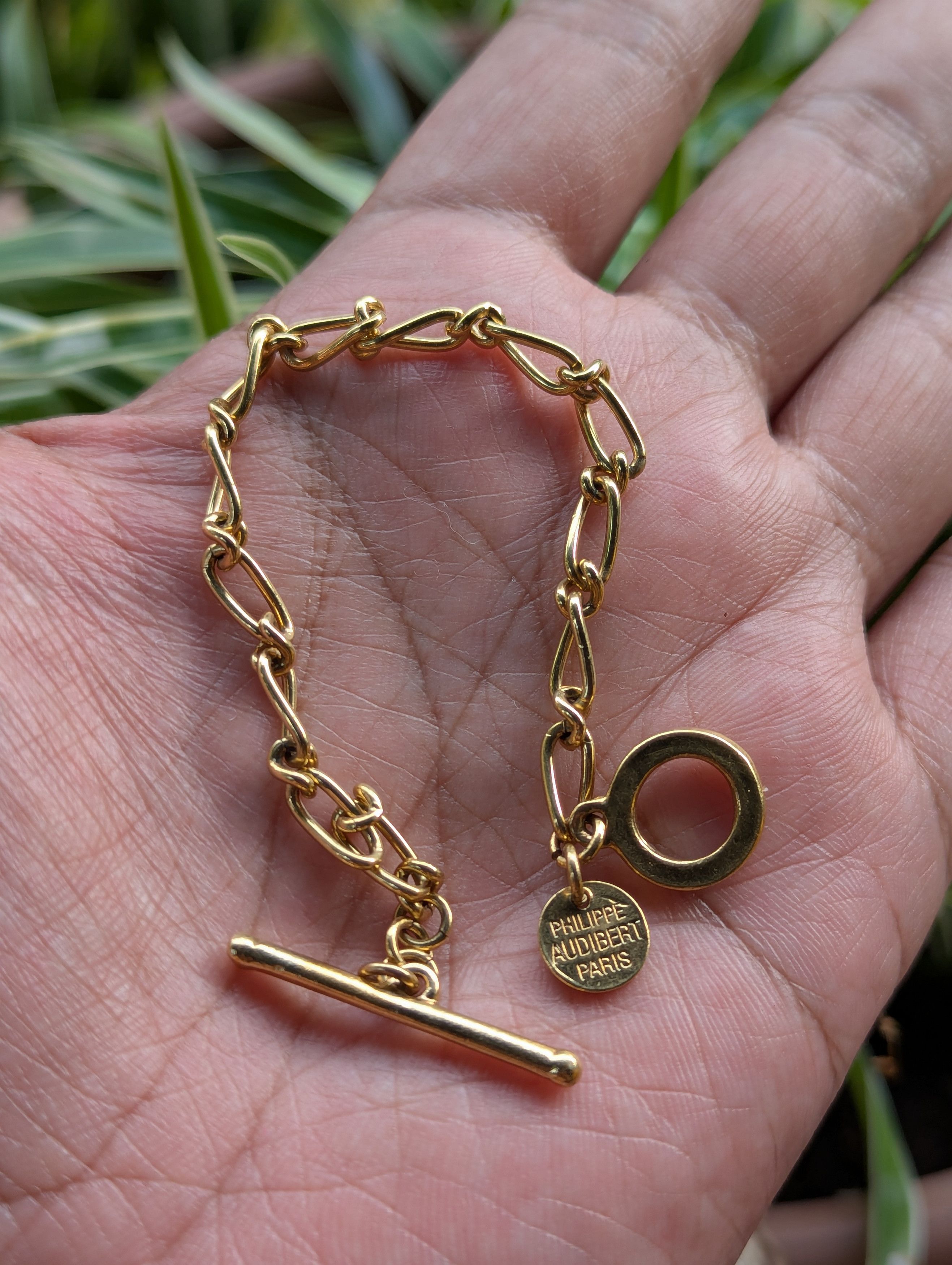 Jewelry Philippe Audibert Paris Gold Chain Bracelet Size ONE SIZE - 1 Thumbnail