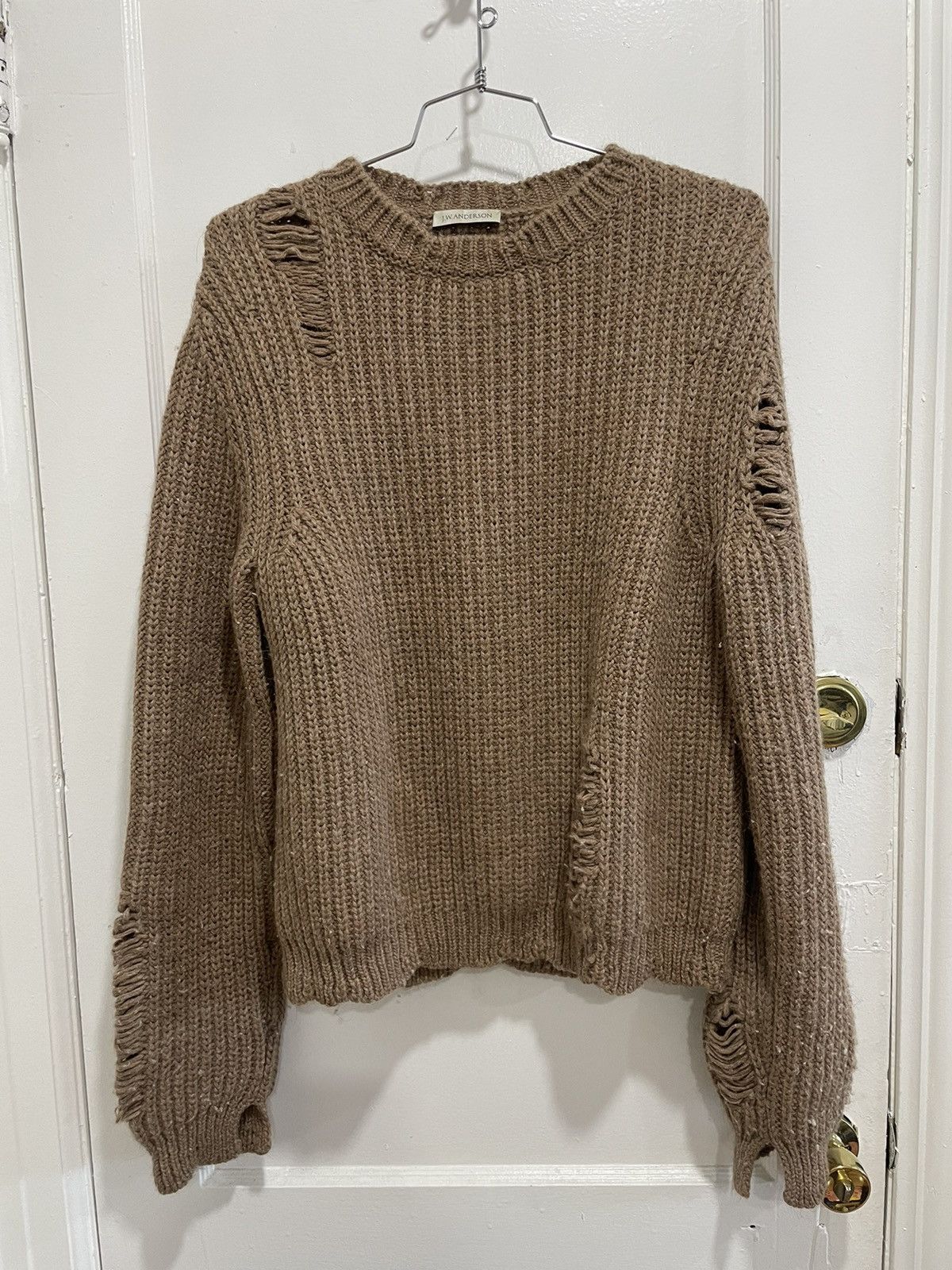 JW Anderson JW anderson oversized heavy knit brown wool/alpaca sweater Size US S / EU 44-46 / 1 - 1 Thumbnail