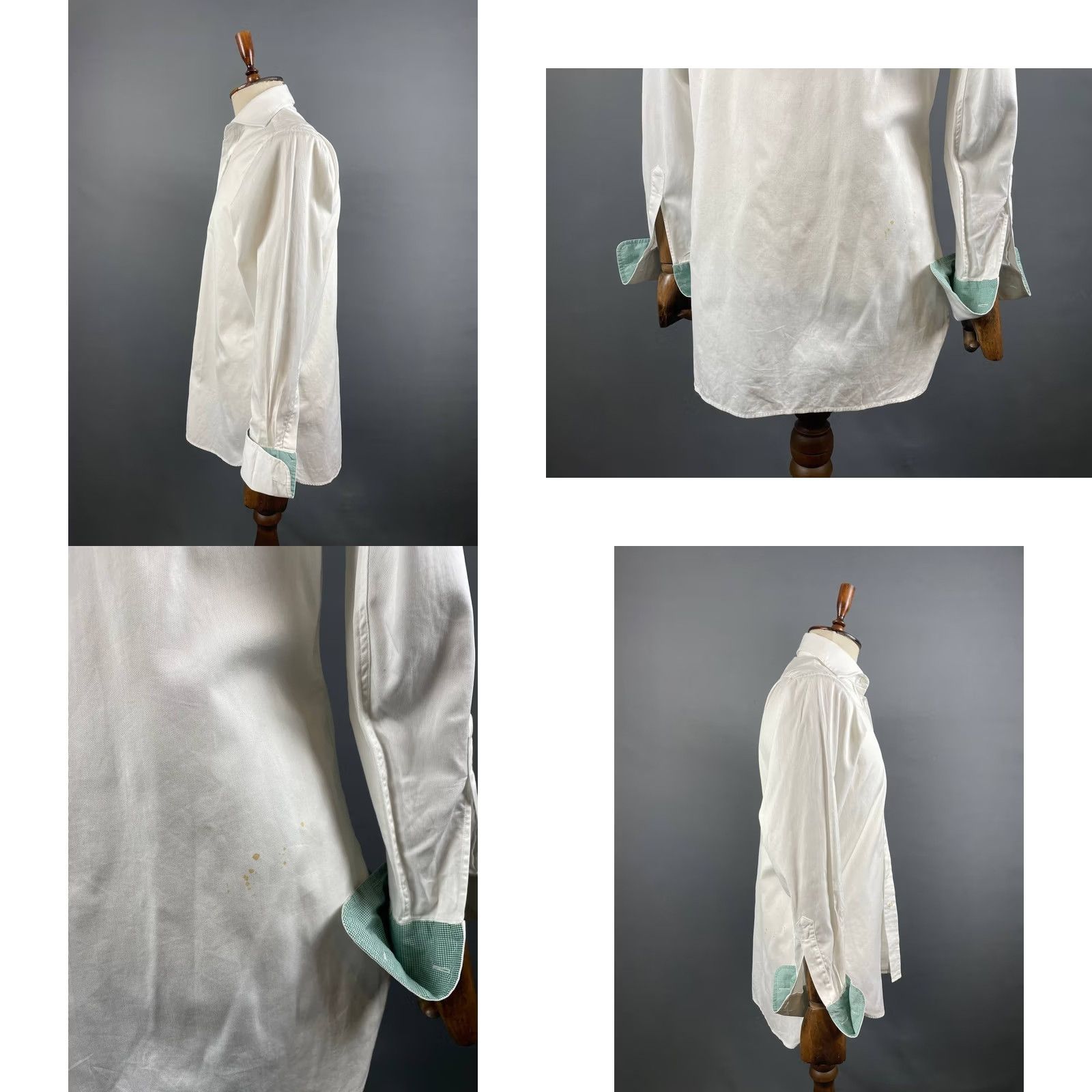 Hackett Hackett Aston Martin Racing Mens Shirt White Cotton Long Sleeve Button-Up Size US M / EU 48-50 / 2 - 8 Thumbnail