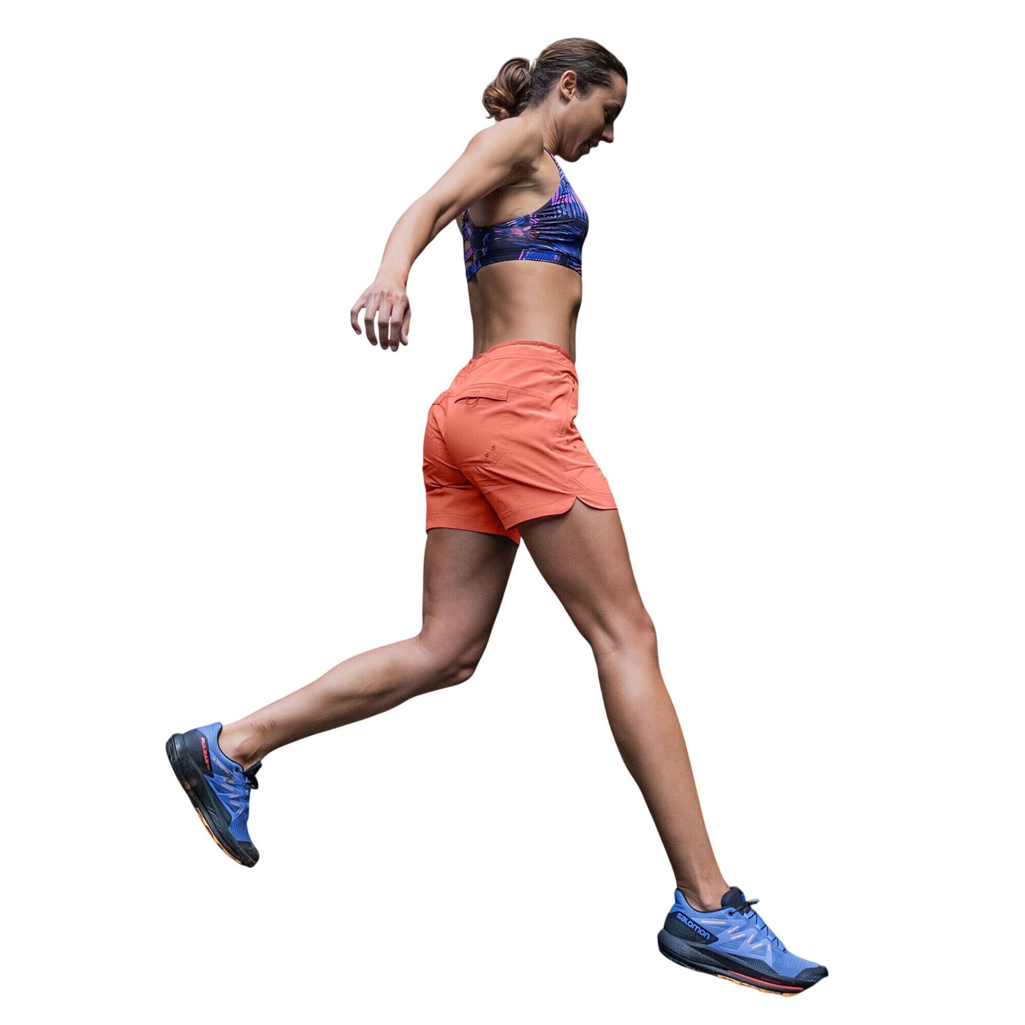 Other NWT Title Nine Rogue 5" Shorts Women's 14 Orange Peach UPF 5 Size 36" / US 14 / IT 50 - 12 Thumbnail