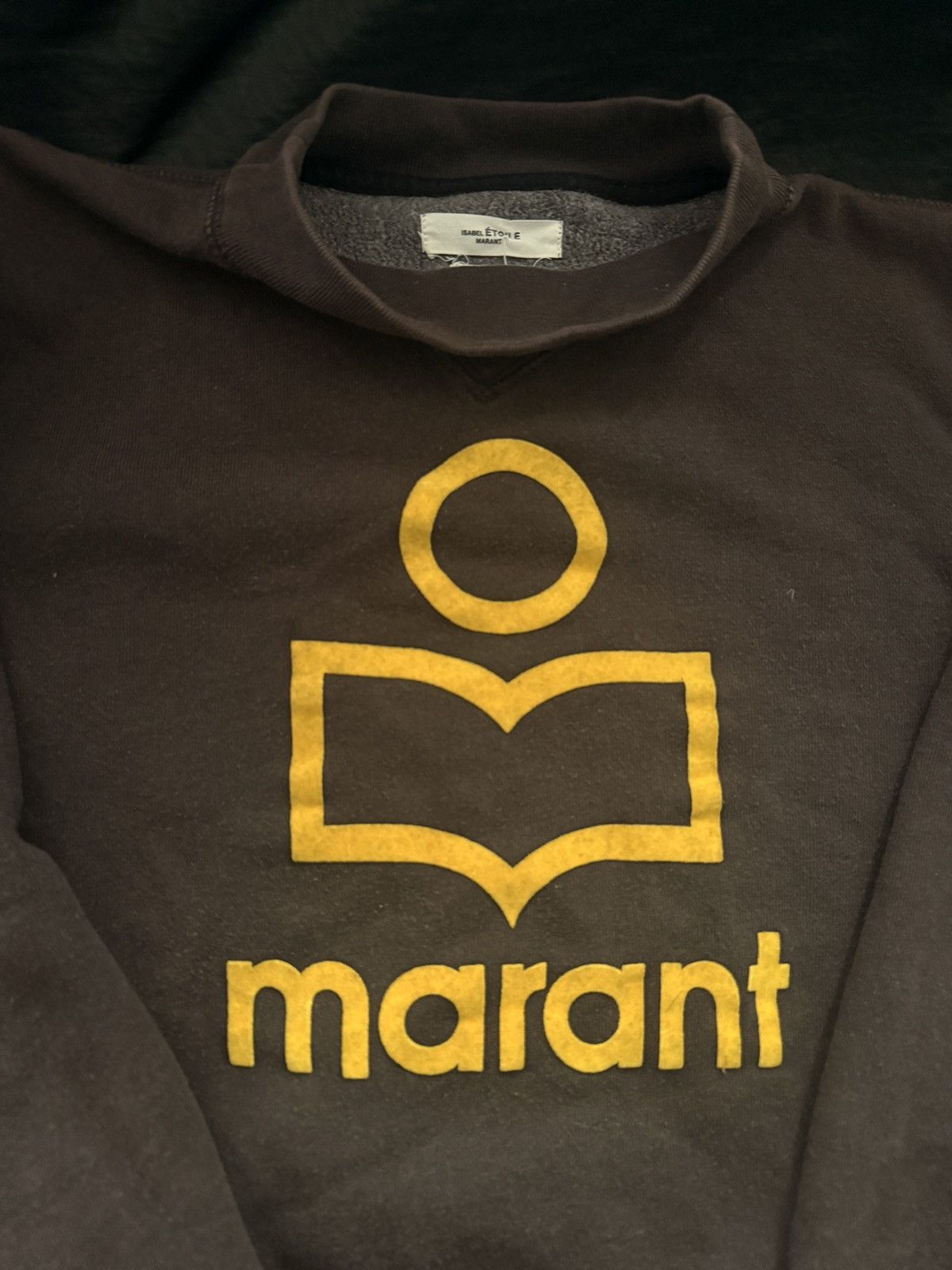 Isabel Marant Etoile Isabel marant black & yellow logo sweatshirt Size S / US 4 / IT 40 - 1 Thumbnail