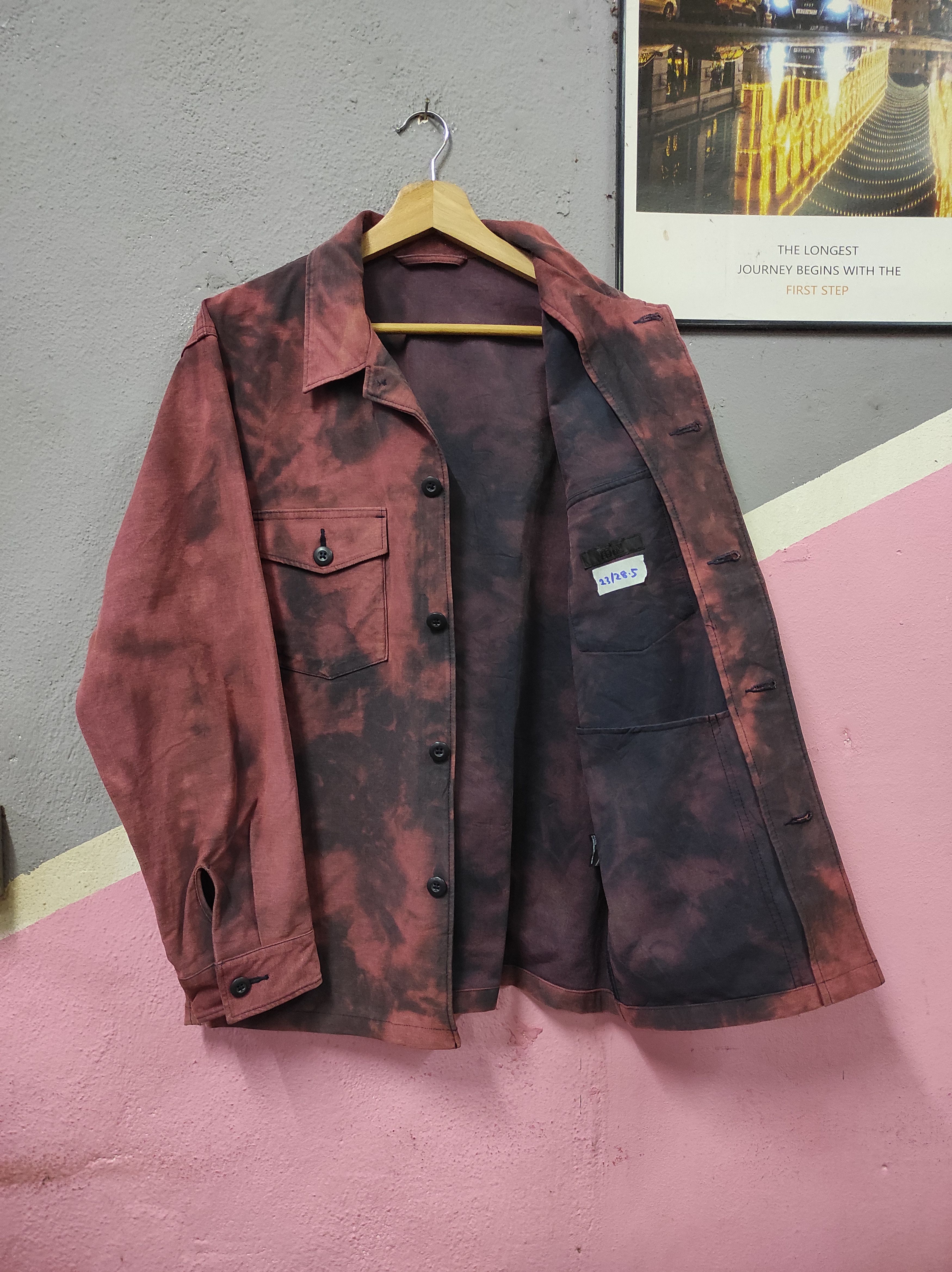 Uniqlo UNIQLO TIE DYE CHORE JACKET WORKWEAR Size US L / EU 52-54 / 3 - 3 Thumbnail