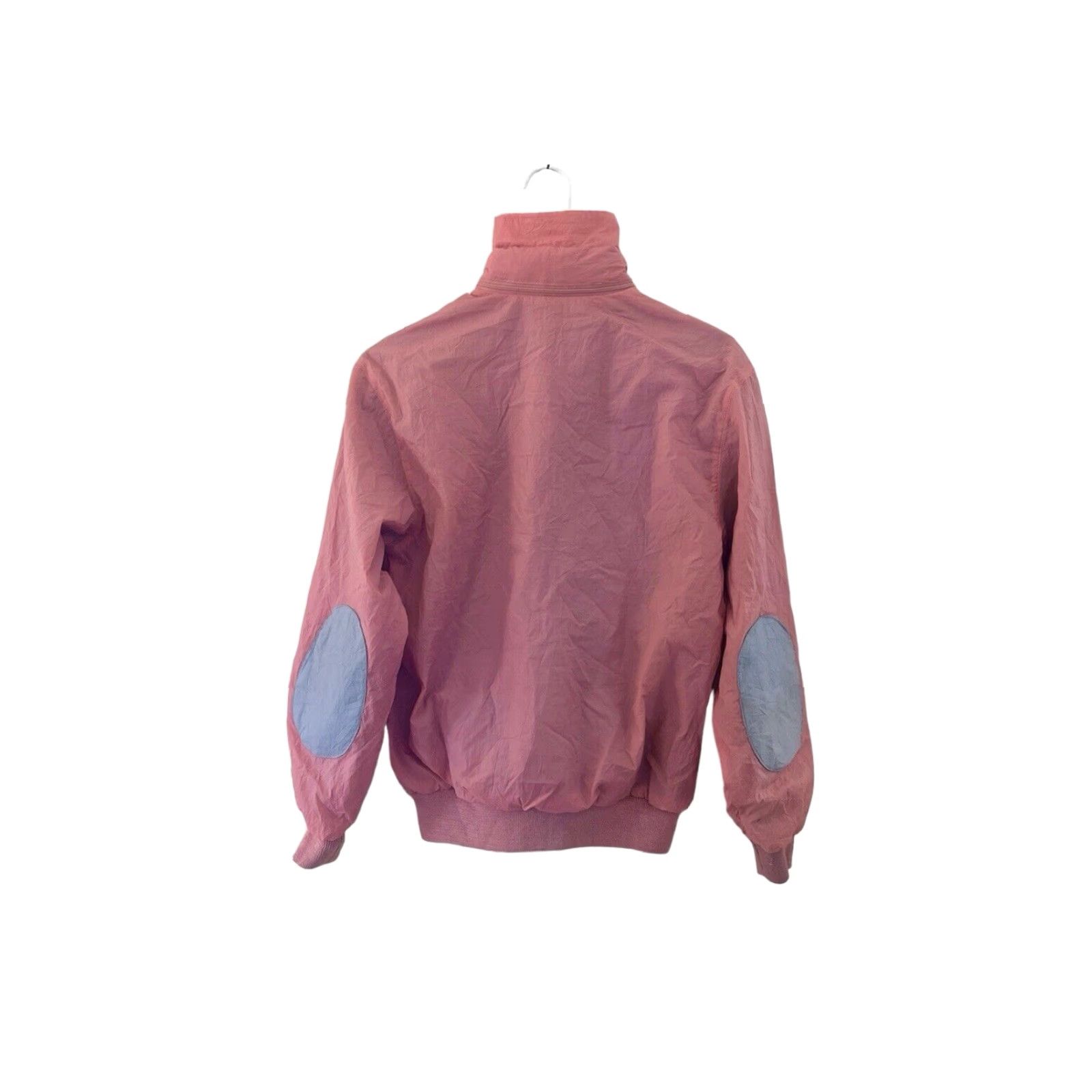 PONY VINTAGE PONY Windbreaker Jacket Womens Small NWT 80s Deadstock Pink Nylon Zip Front Pockets Chevron Logo Womens 80s style? Size S / US 4 / IT 40 - 8 Thumbnail