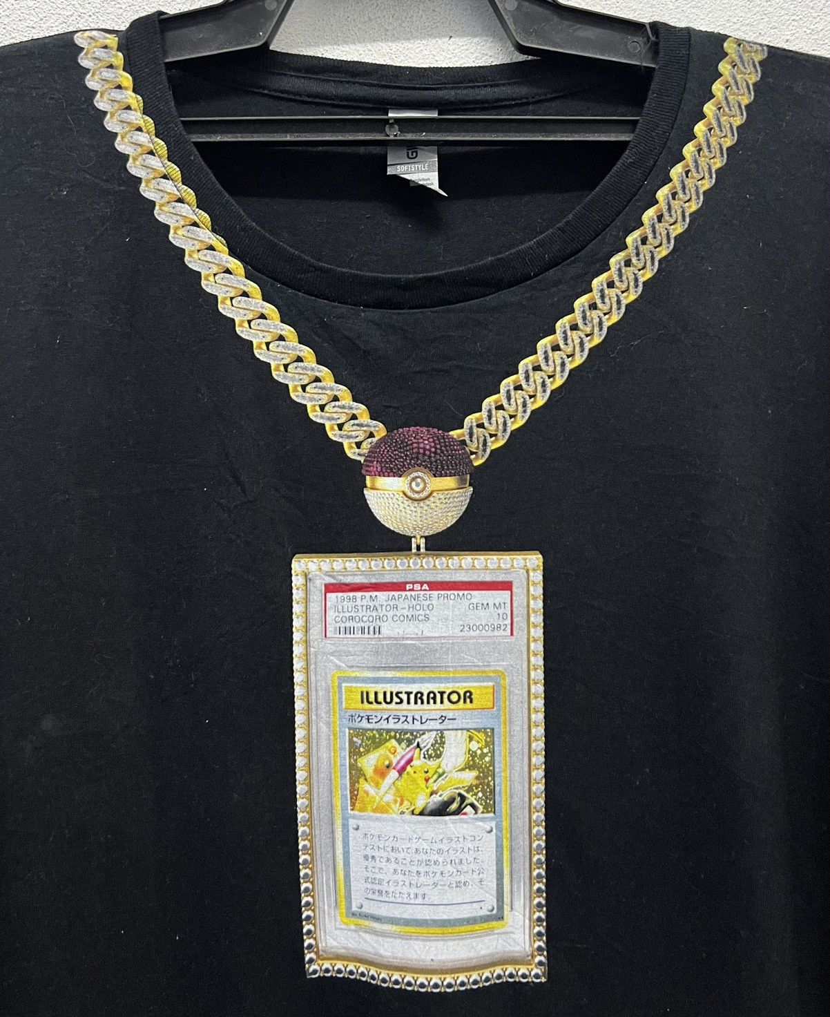 Gildan × Pokemon GILDAN 1998 P.M. JAPANESE PROMO ILLUSTRATOR-HOLO PSA 10 SHIRT Size US XL / EU 56 / 4 - 3 Thumbnail