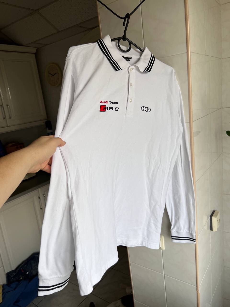Audi Rare Audi RS 6 Racing Team Long sleeve Polo Shirt Auto y2k Size US L / EU 52-54 / 3 - 7 Thumbnail