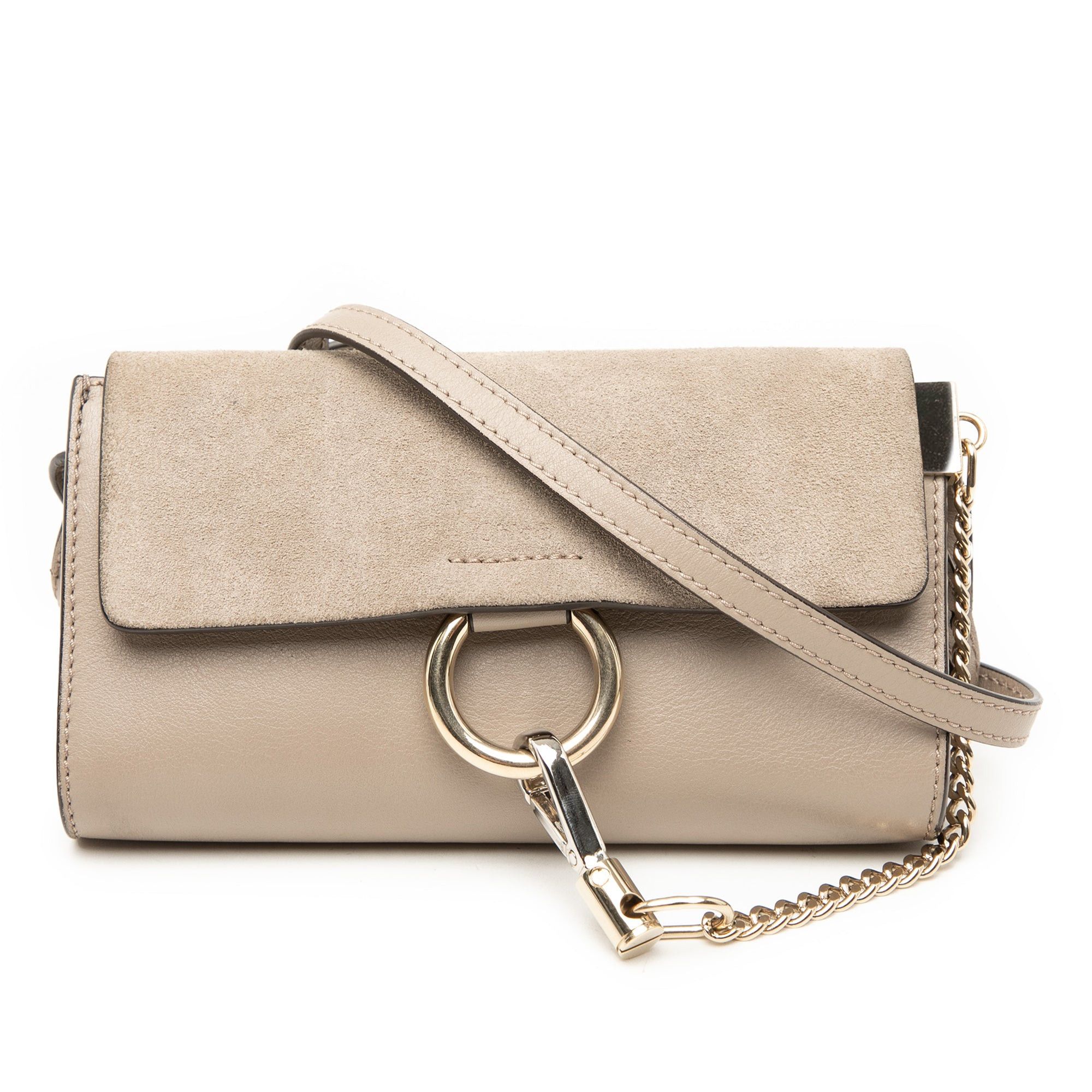 Chloe Mini Calfskin and Suede Faye Chain Crossbody Size ONE SIZE - 1 Thumbnail