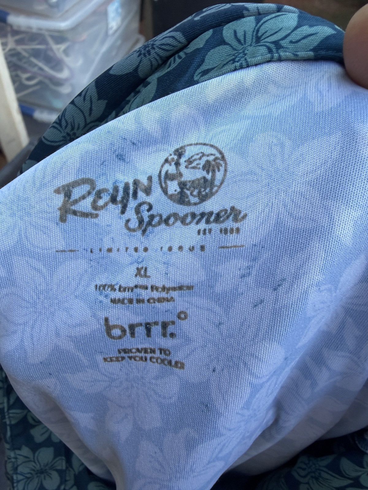 Reyn Spooner PreOwned Reyn Spooner Brrr Polo Hawaiian Shirt Blue Men's XL Size US XL / EU 56 / 4 - 4 Thumbnail