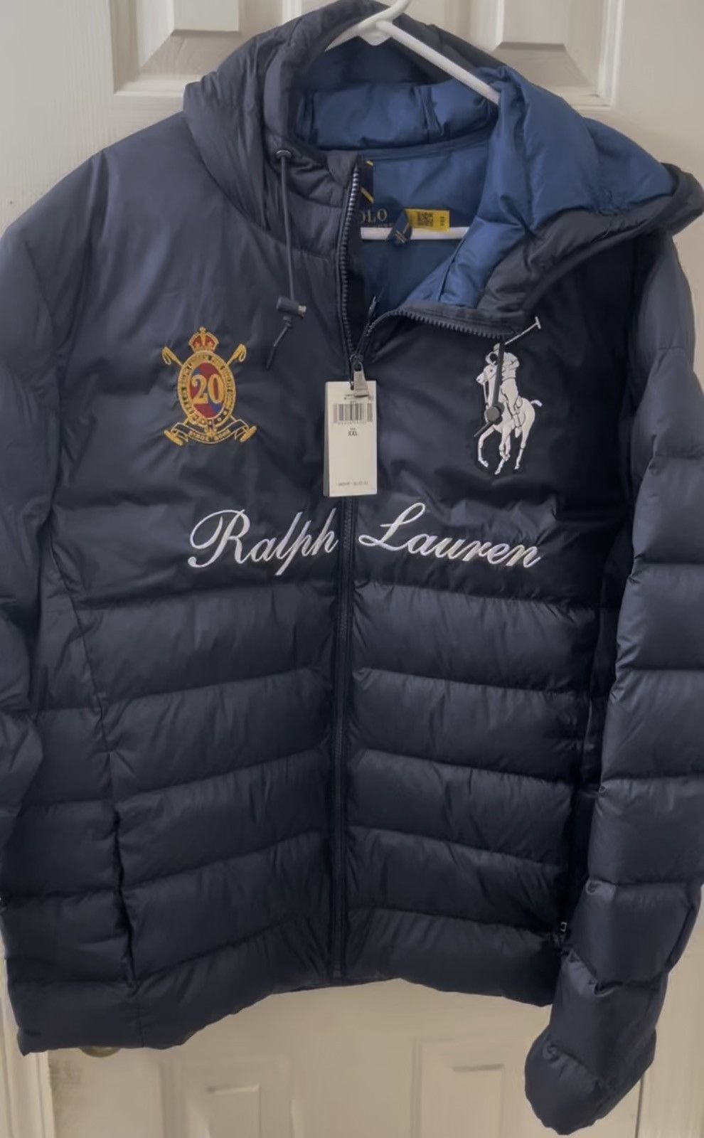 Polo Ralph Lauren Navy Polo Ralph Lauren Big Pony Puffer Jacket Size US XXL / EU 58 / 5 - 1 Thumbnail