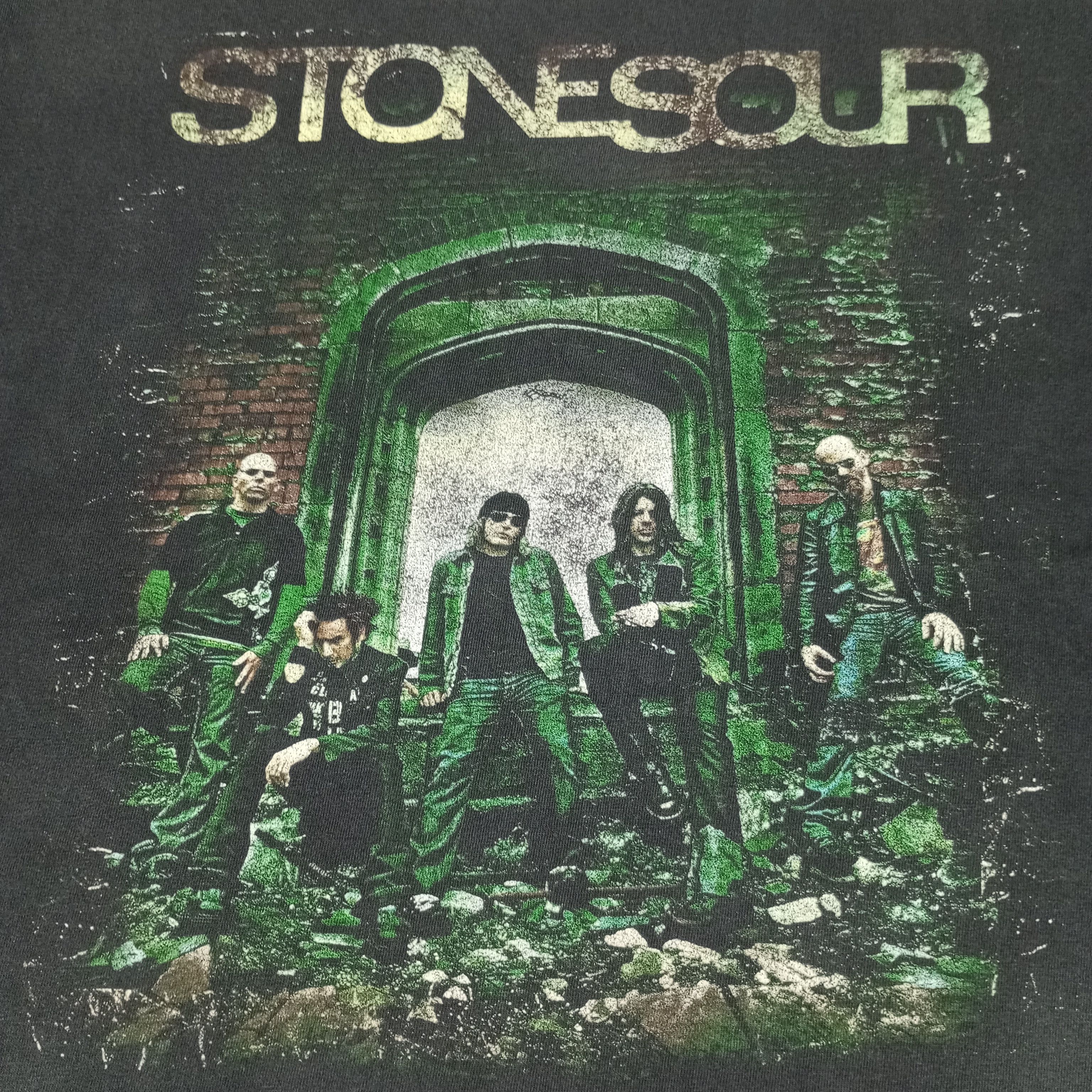 Band Tees × Vintage Stonesour Rock Band Music Distressed Tshirt Phototees Style Size US M / EU 48-50 / 2 - 2 Thumbnail