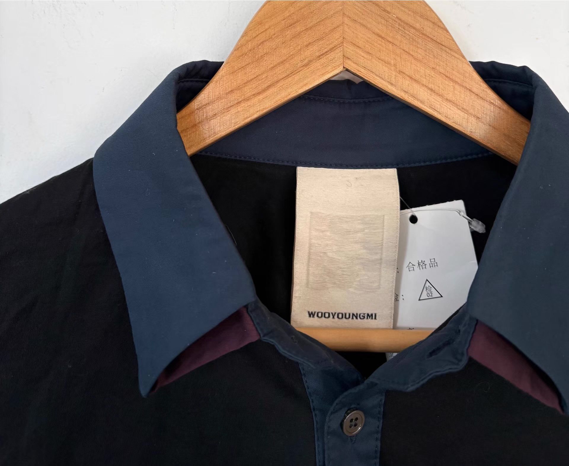 Wooyoungmi Wooyoungmi Men's Double Collar Long-Sleeve Polo Shirt Ｑ21 Size US M / EU 48-50 / 2 - 6 Thumbnail