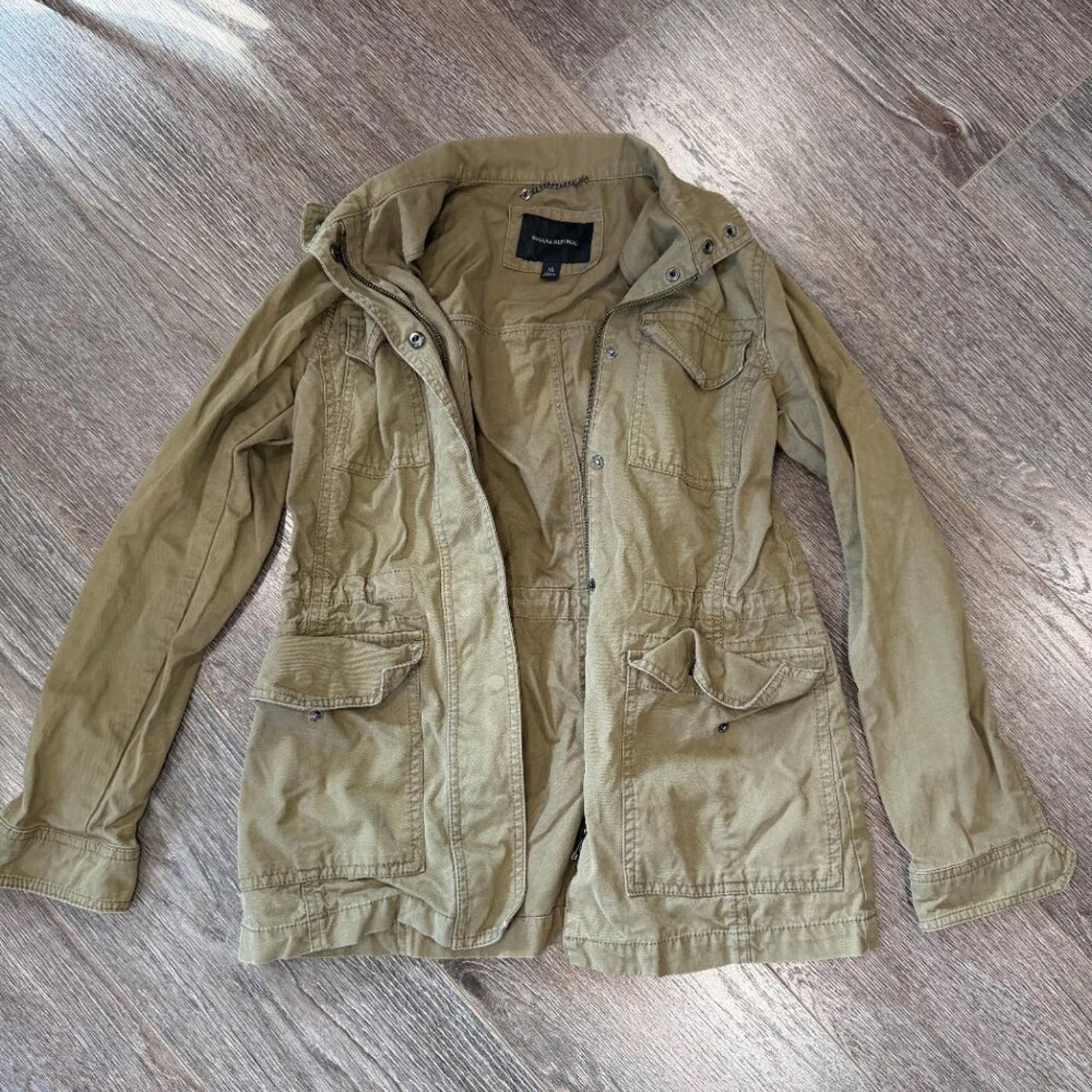 Banana Republic Banana Republic Women Utility Jacket Olive Green Size XS Size XS / US 0-2 / IT 36-38 - 1 Thumbnail