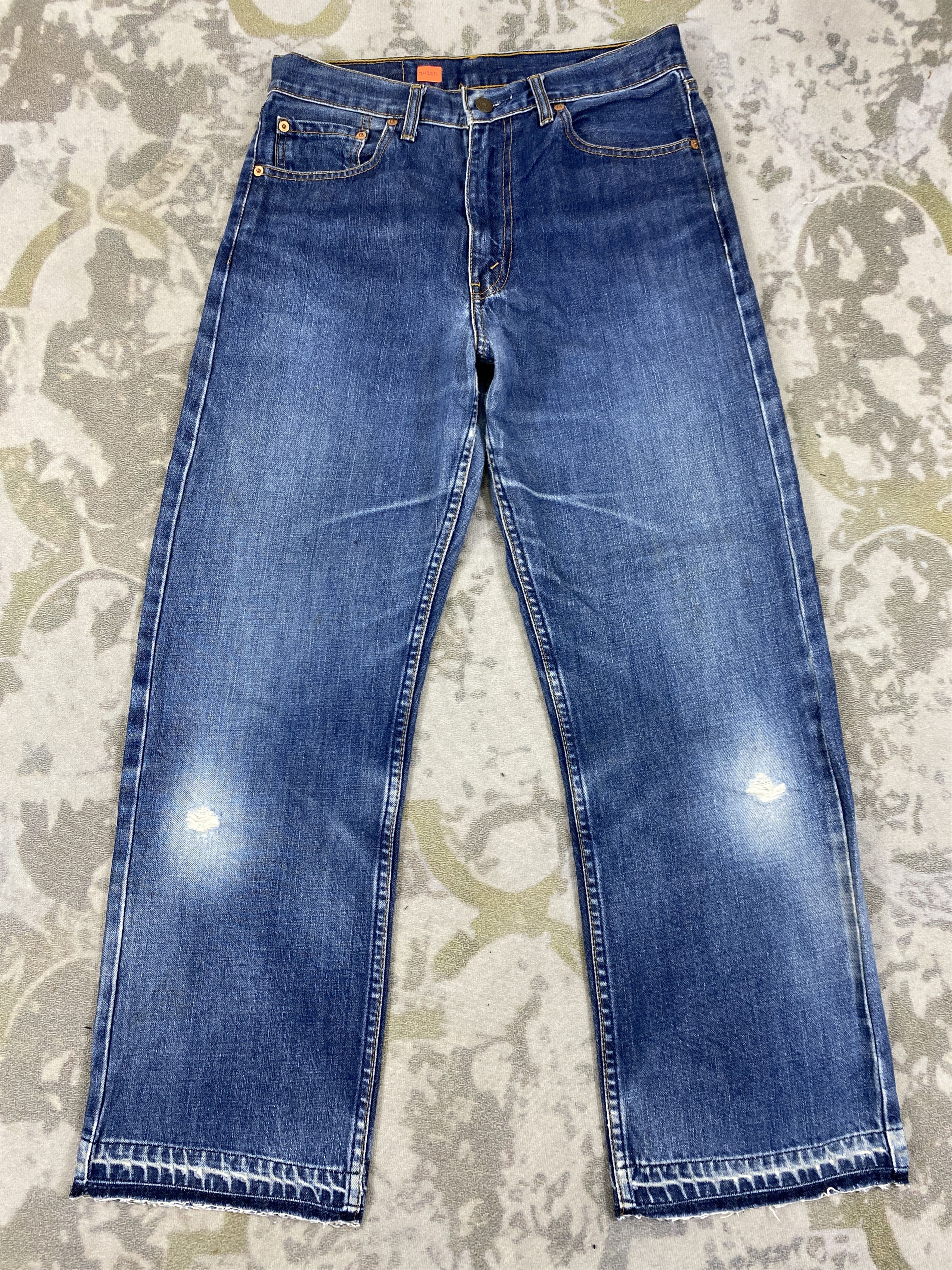 image of Distressed Denim x Levis Vintage Levi's 512 Faded Blue Jeans 30X27.5 Denim-Jn3871, Men's