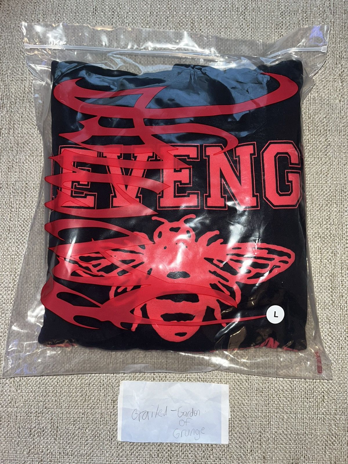 999 Club × Revenge Revenge x Juice Wrld “Bee” Friend Hoodie Black Size US L / EU 52-54 / 3 - 2 Thumbnail