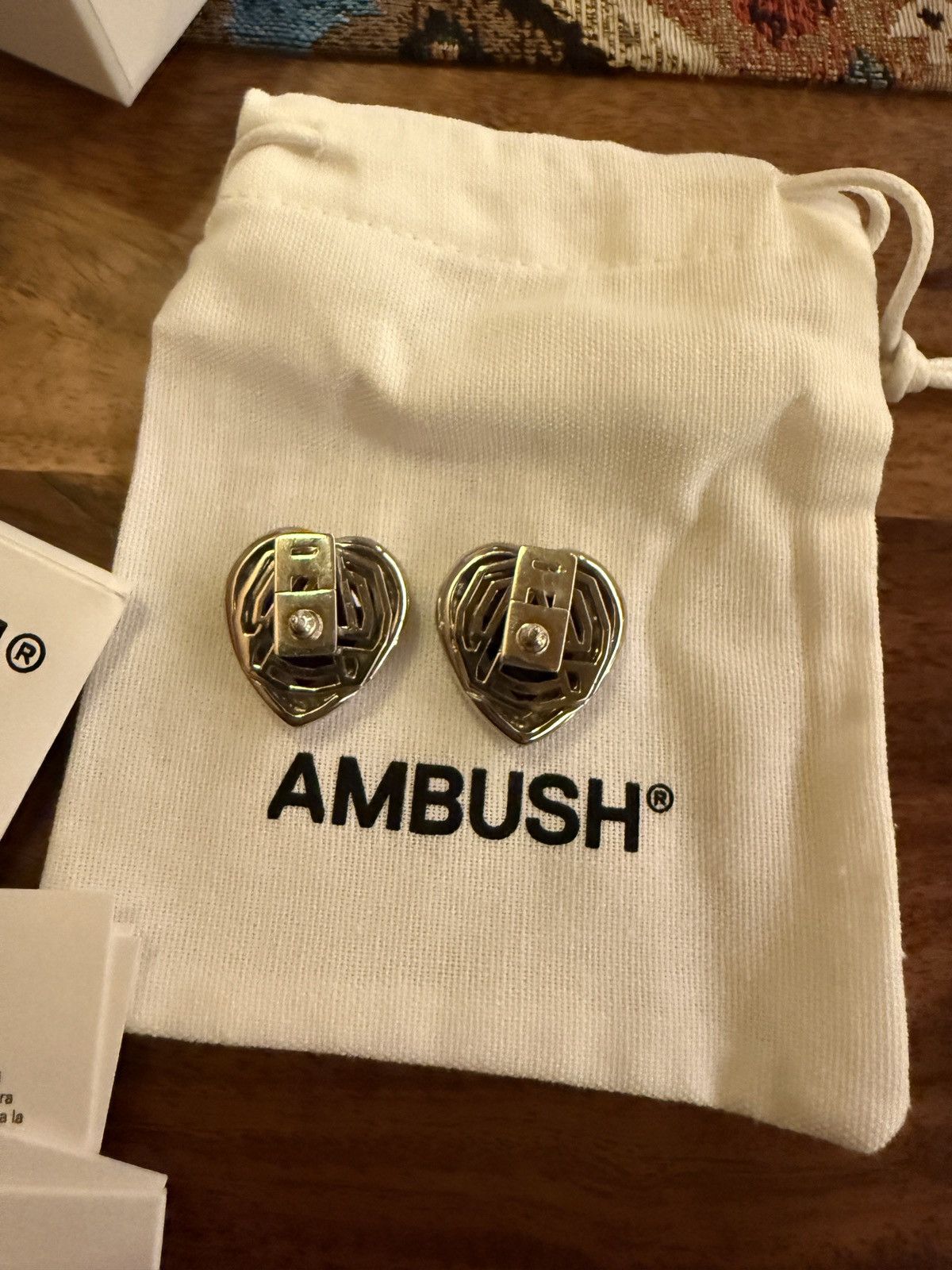 Ambush Design Ambush heart shaped earrings Size ONE SIZE - 4 Thumbnail