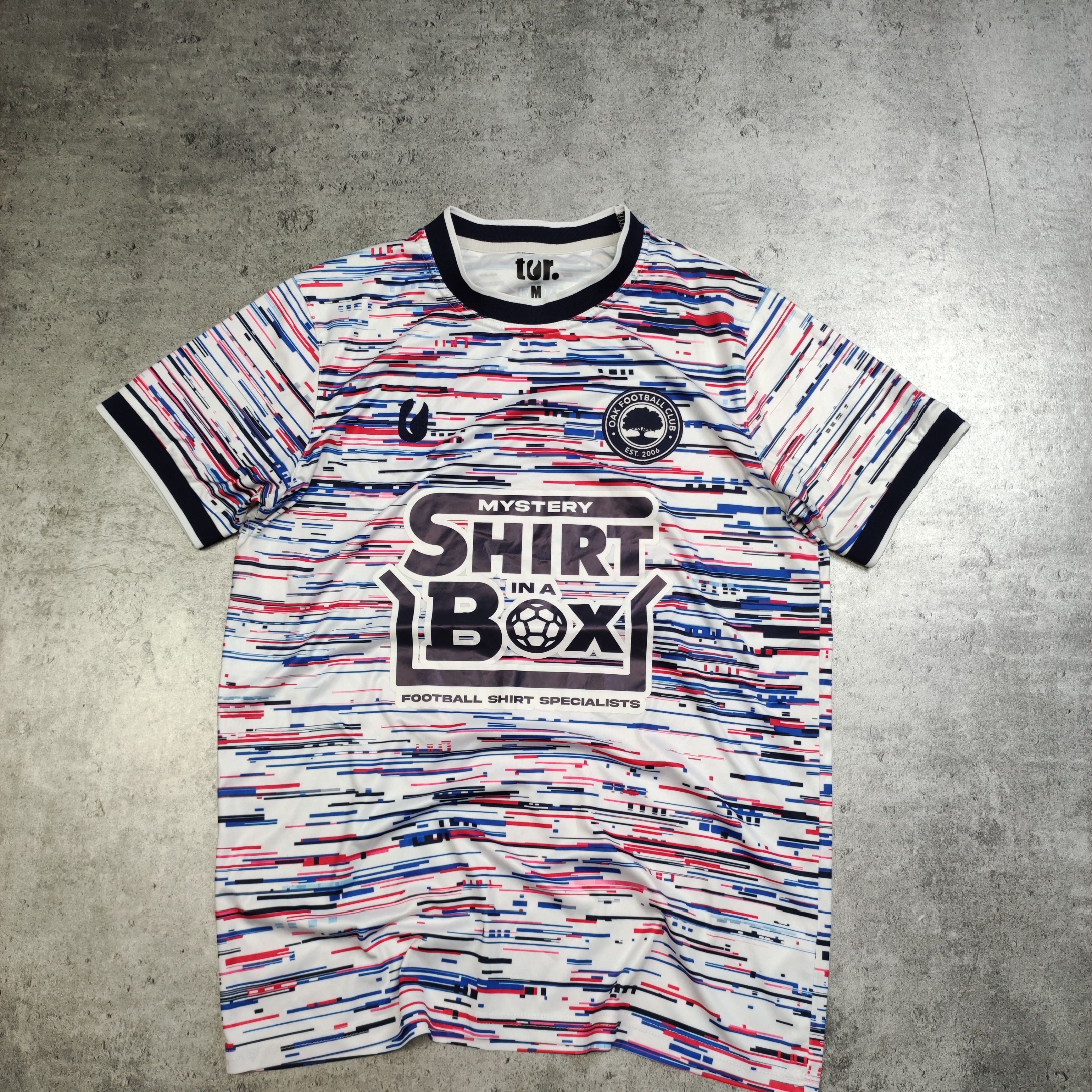 Vintage RARE Football Soccer Sunday League Oak FC Glitch Jersey Size US M / EU 48-50 / 2 - 2 Thumbnail