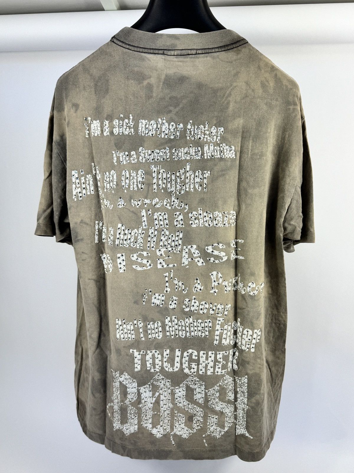 Bossi Sportswear 1/1 RHINESTONE EMBELLISHED VINTAGE T-SHIRT Size US XL / EU 56 / 4 - 2 Thumbnail