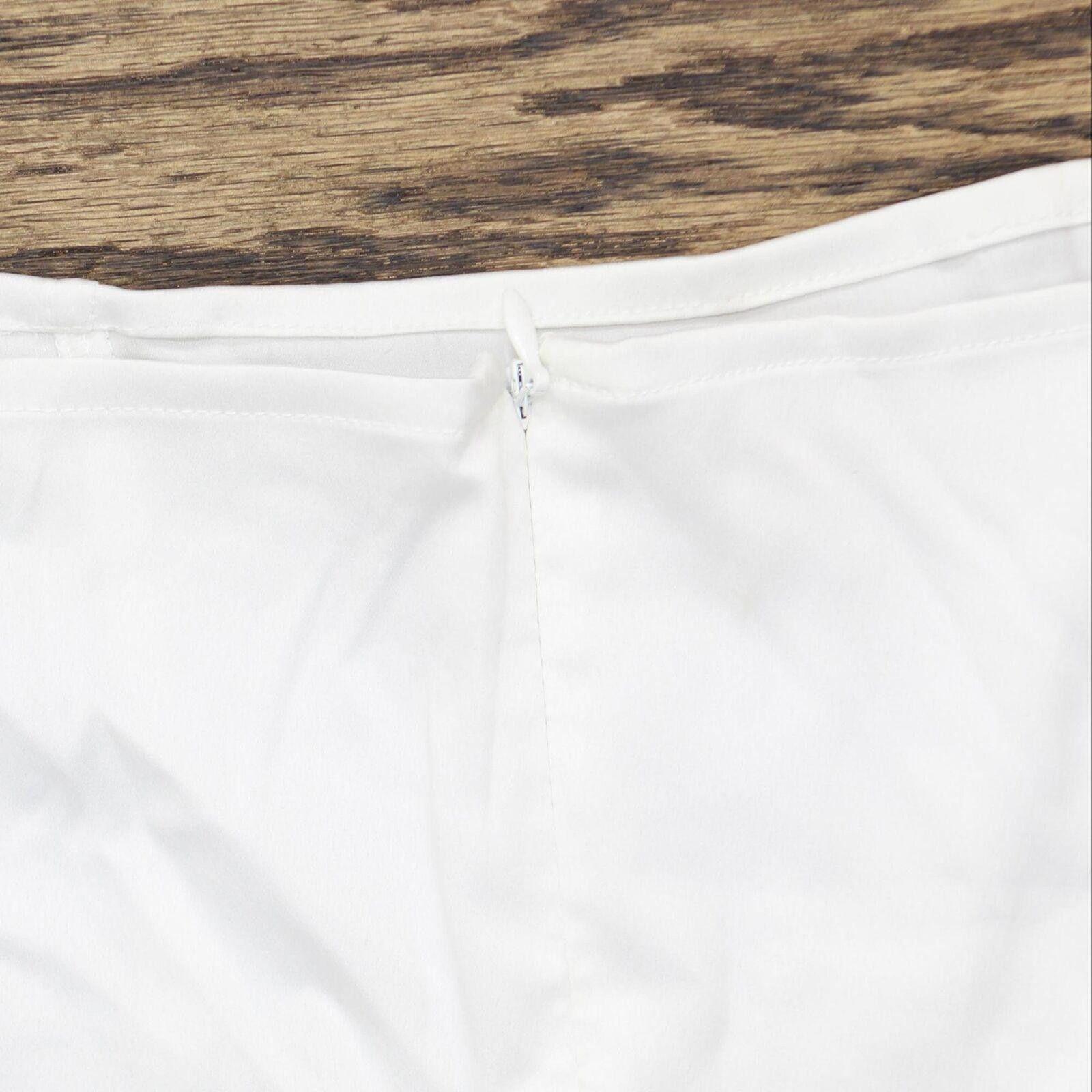 Other Danielle Bernstein Cropped Blouse Shirt Top Cloud White 2 Size XS / US 0-2 / IT 36-38 - 6 Thumbnail
