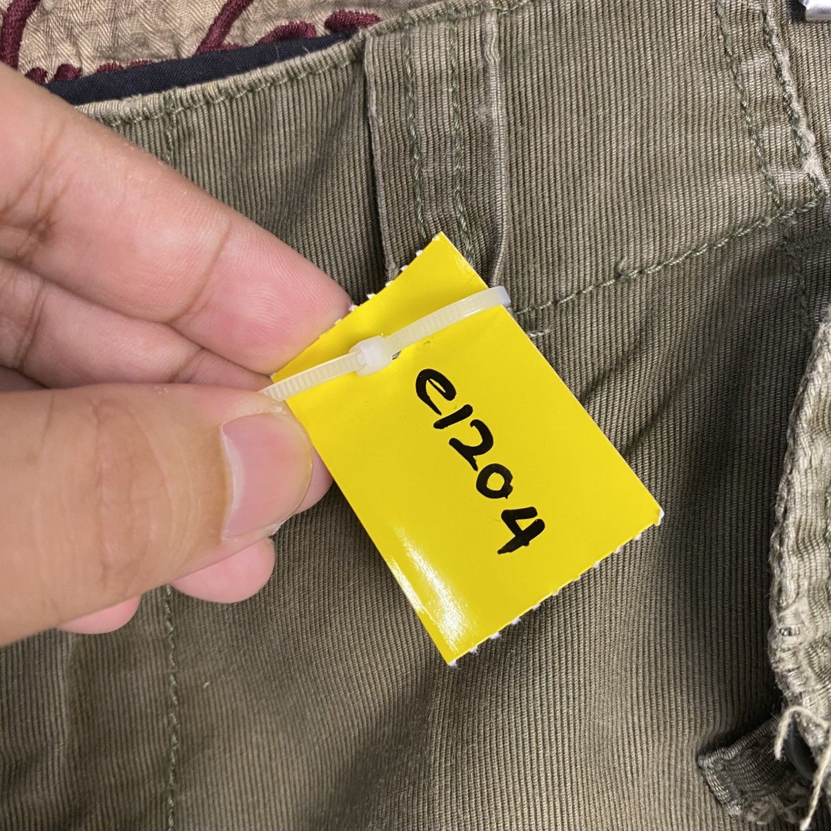Japanese Brand DL Back Number Green Cargo Multipocket Pants #C1204 Size US 28 / EU 44 - 14 Thumbnail