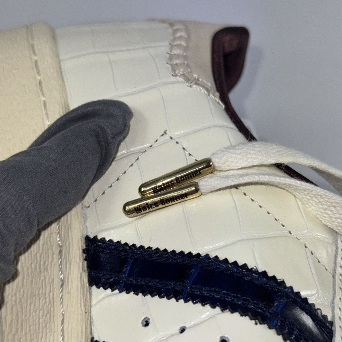 Adidas × Wales Bonner ADIDAS SUPERSTAR WHITE CROC SNEAKERS Size US 10.5 / EU 43-44 - 11 Thumbnail