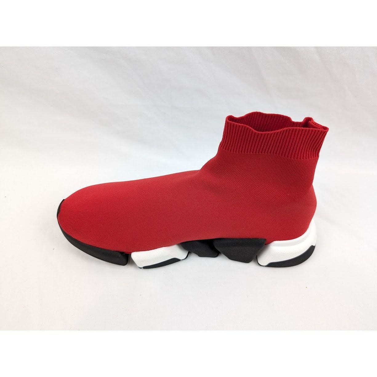 Balenciaga o1rshd1 Speed 2.0 Low-Top Sneakers in Red/Black/White Size US 9 / EU 42 - 11 Thumbnail