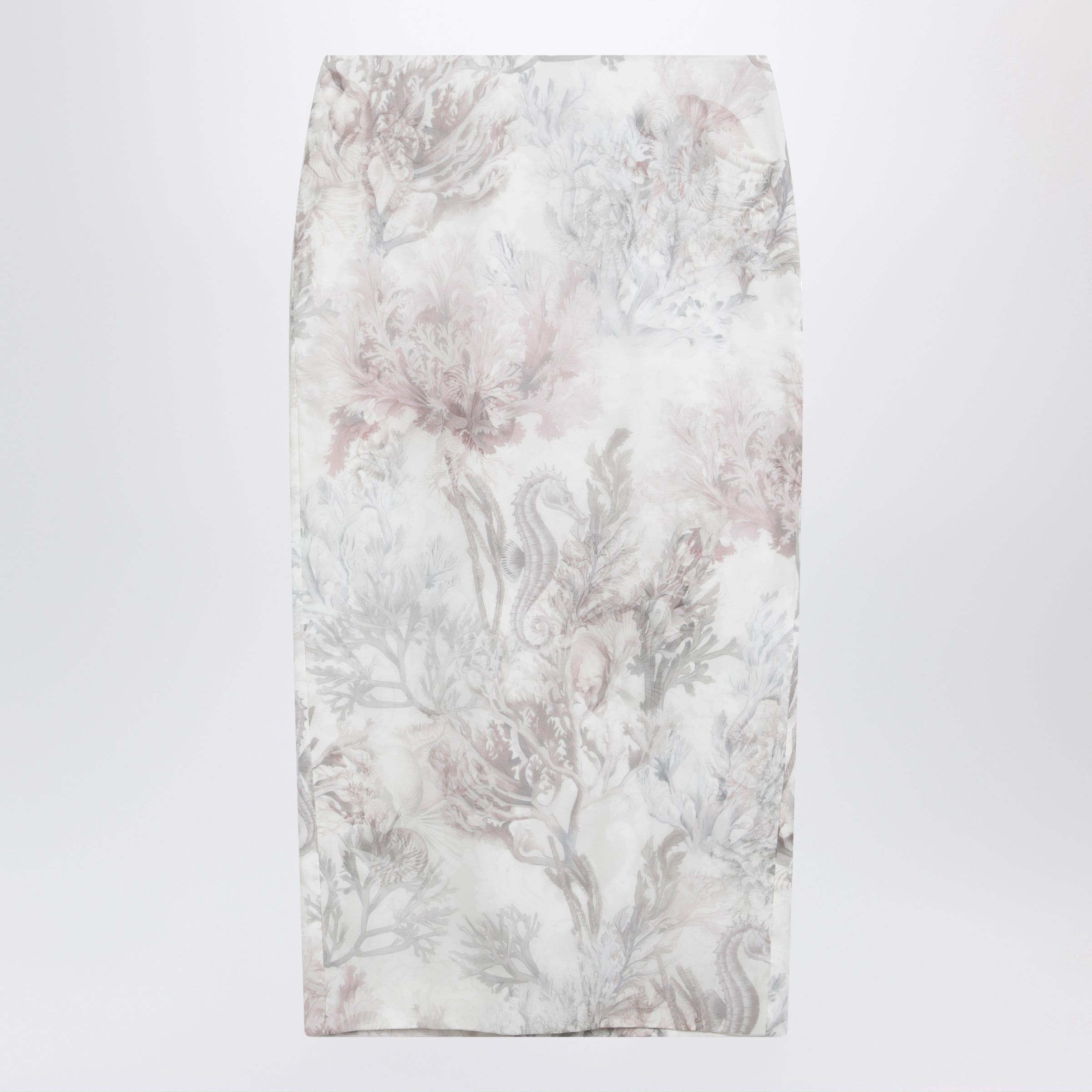Max Mara Max Mara Pencil Skirt In Printed Gabardine And Organza Size 30" / US 8 / IT 44 - 1 Thumbnail