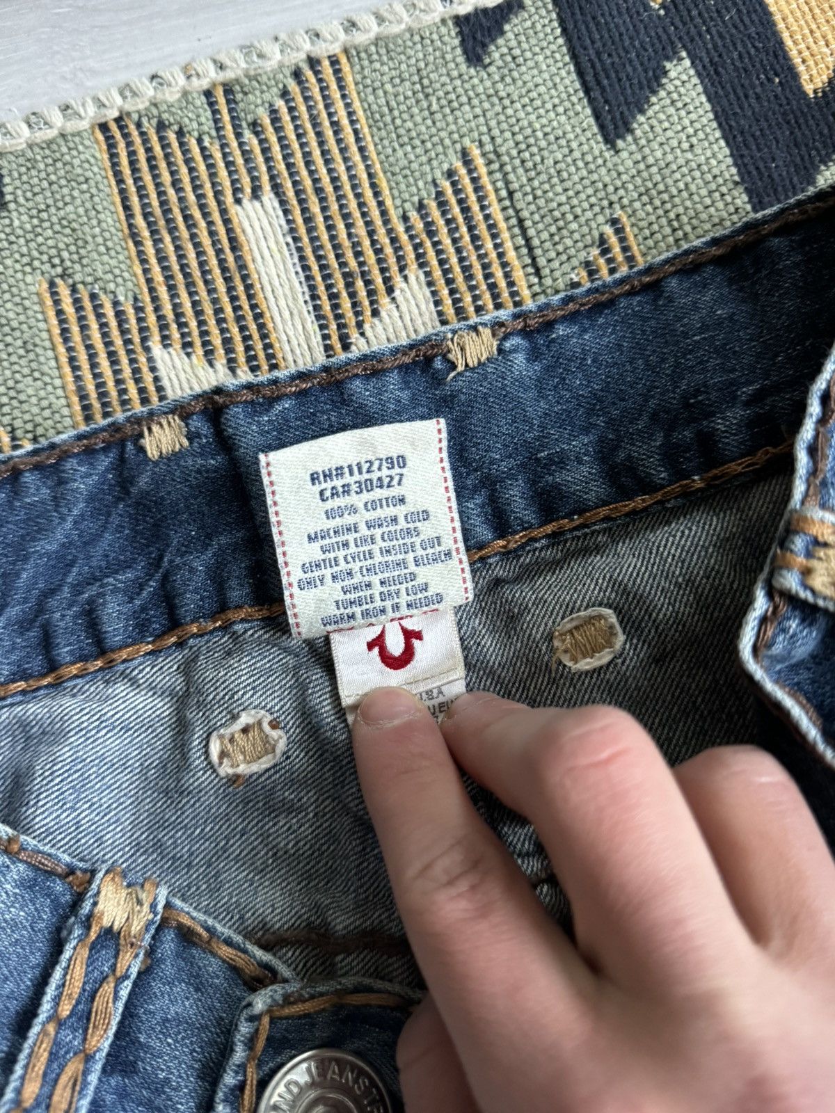 True Religion Vintage True Religion USA Hype Baggy Denim Jeans Size US 32 / EU 48 - 16 Thumbnail