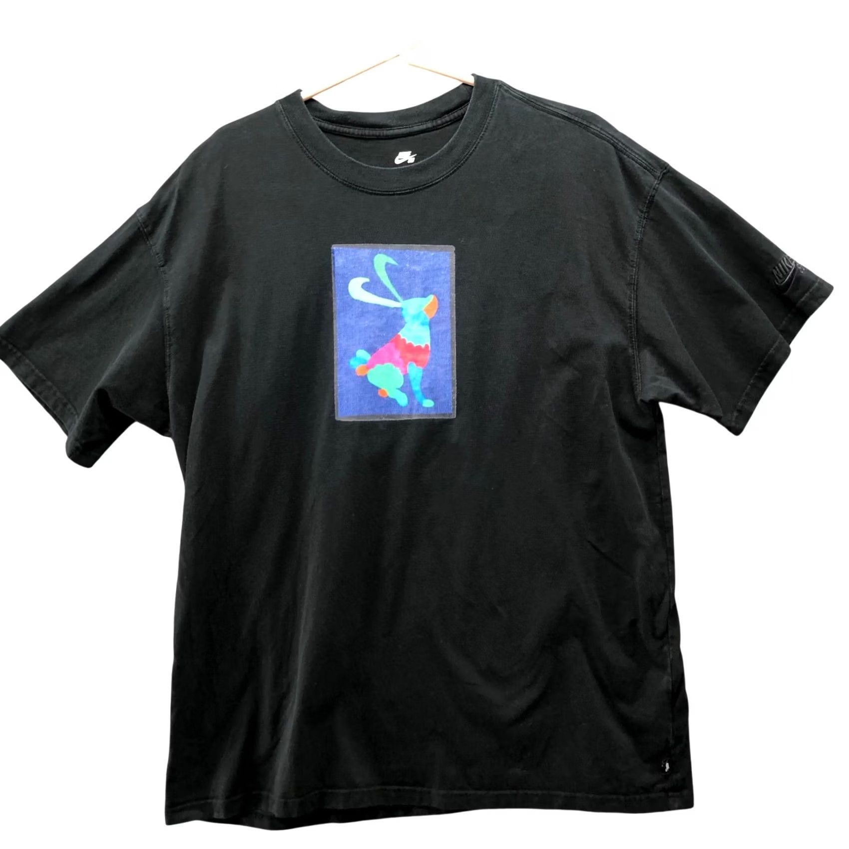 Nike Nike SB Alebrijes Rabbit T Shirt Mens L Black Short Sleeve Crewneck Cotton Size US L / EU 52-54 / 3 - 2 Thumbnail