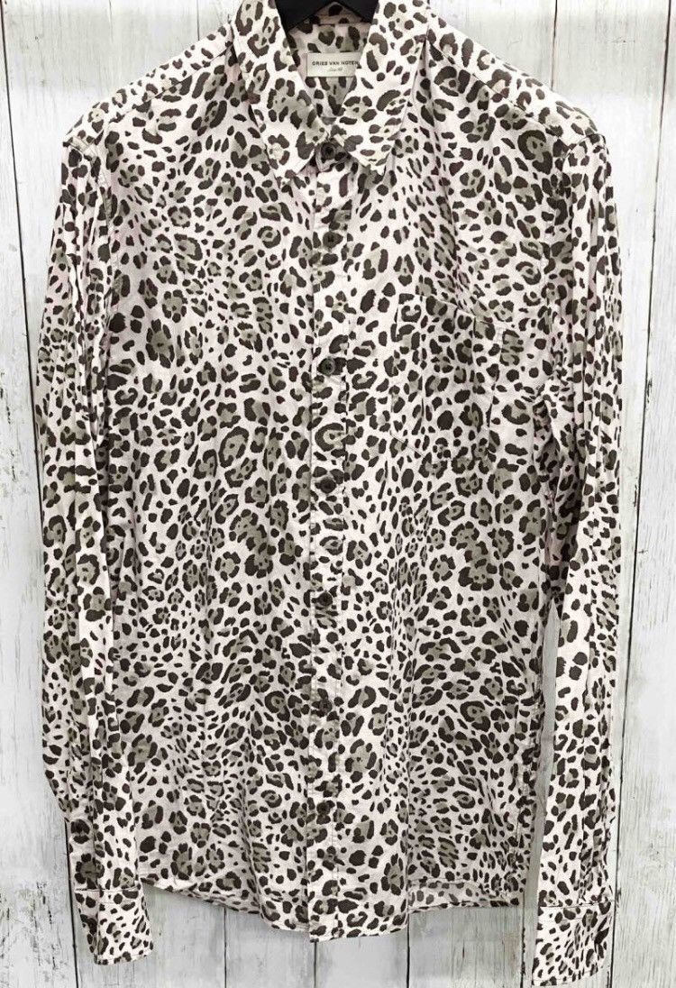 Dries Van Noten レオパードアロハシャツ size 48 Dries Van Noten レオパードアロハシャツ size 48