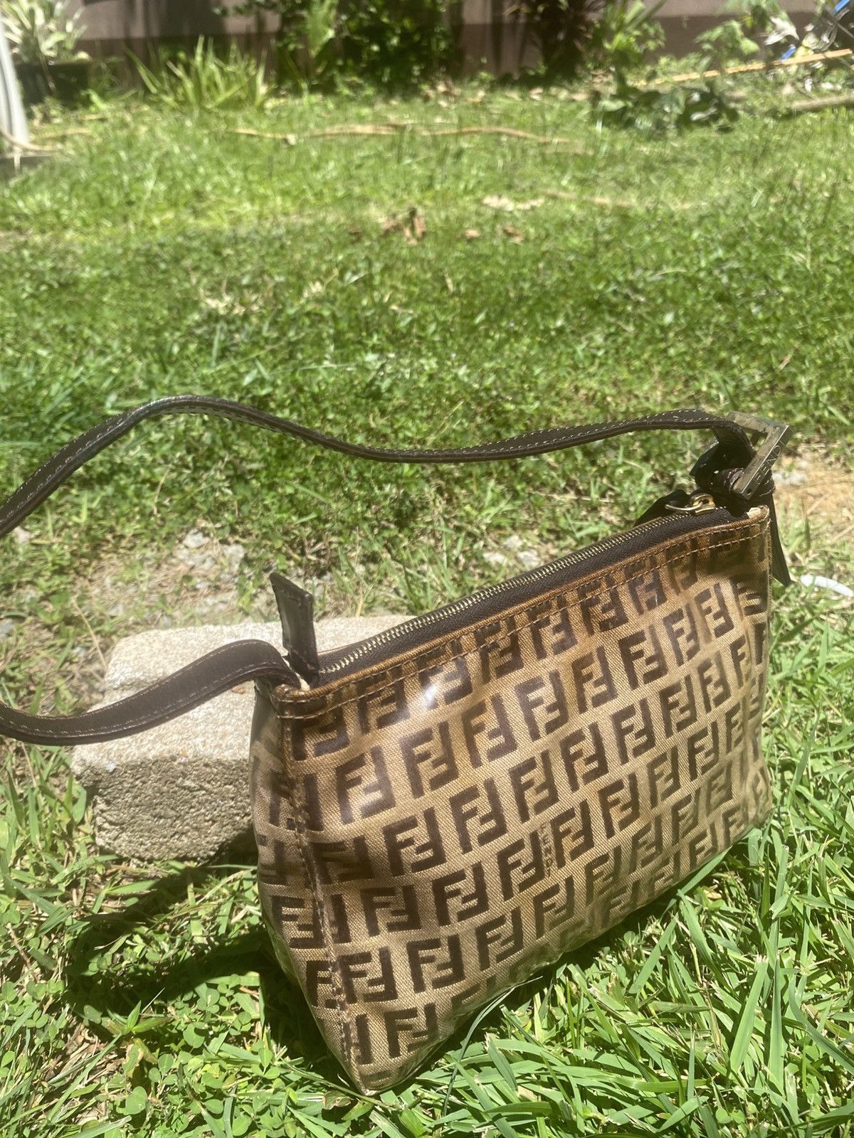 Fendi Authentic Fendi Zucchino PVC Pochette Bag Size ONE SIZE - 7 Thumbnail