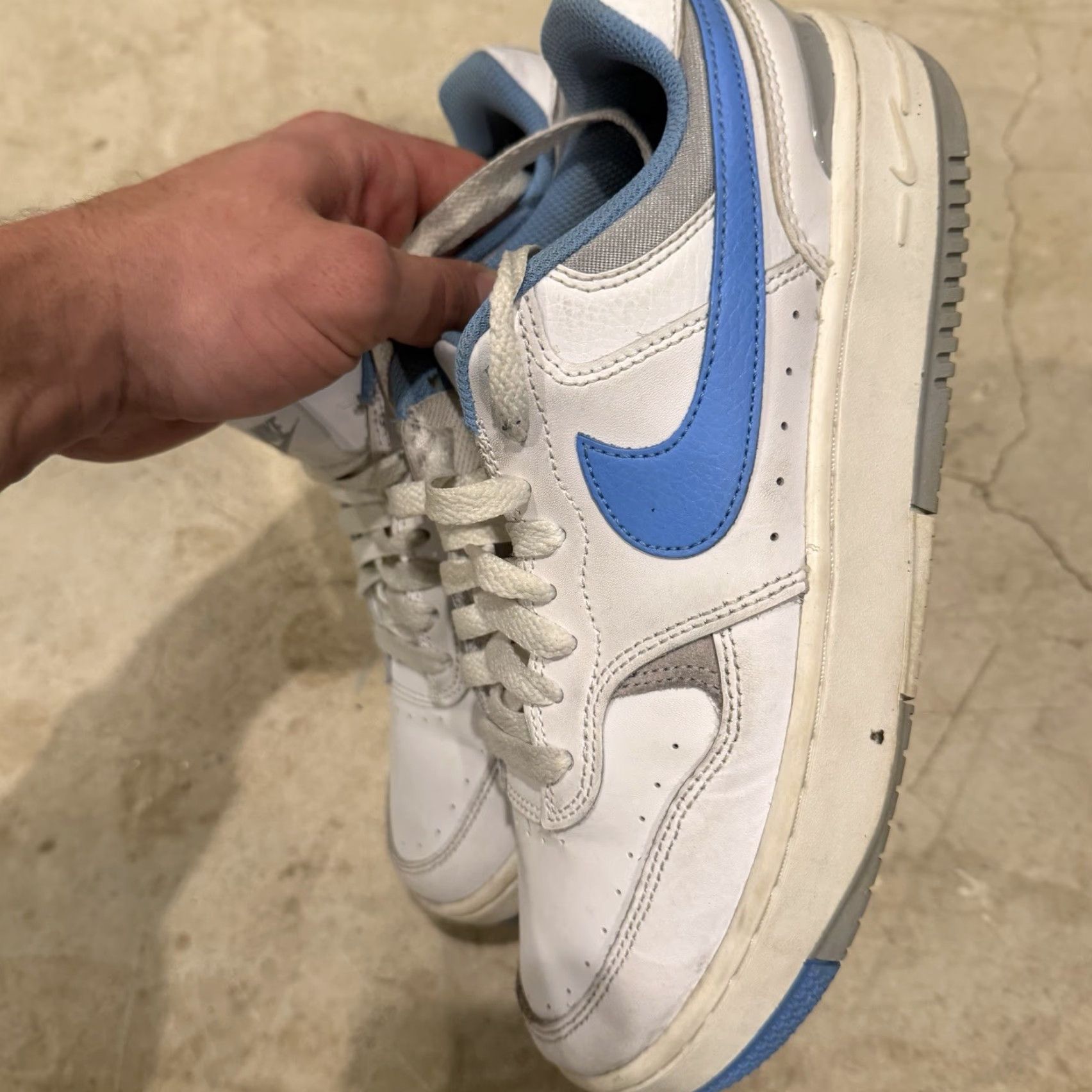 Nike Nike Gamma Force Sneaker Womens White/university Blue Size 8 DX9176-108 Size US 6 / IT 36 - 7 Thumbnail