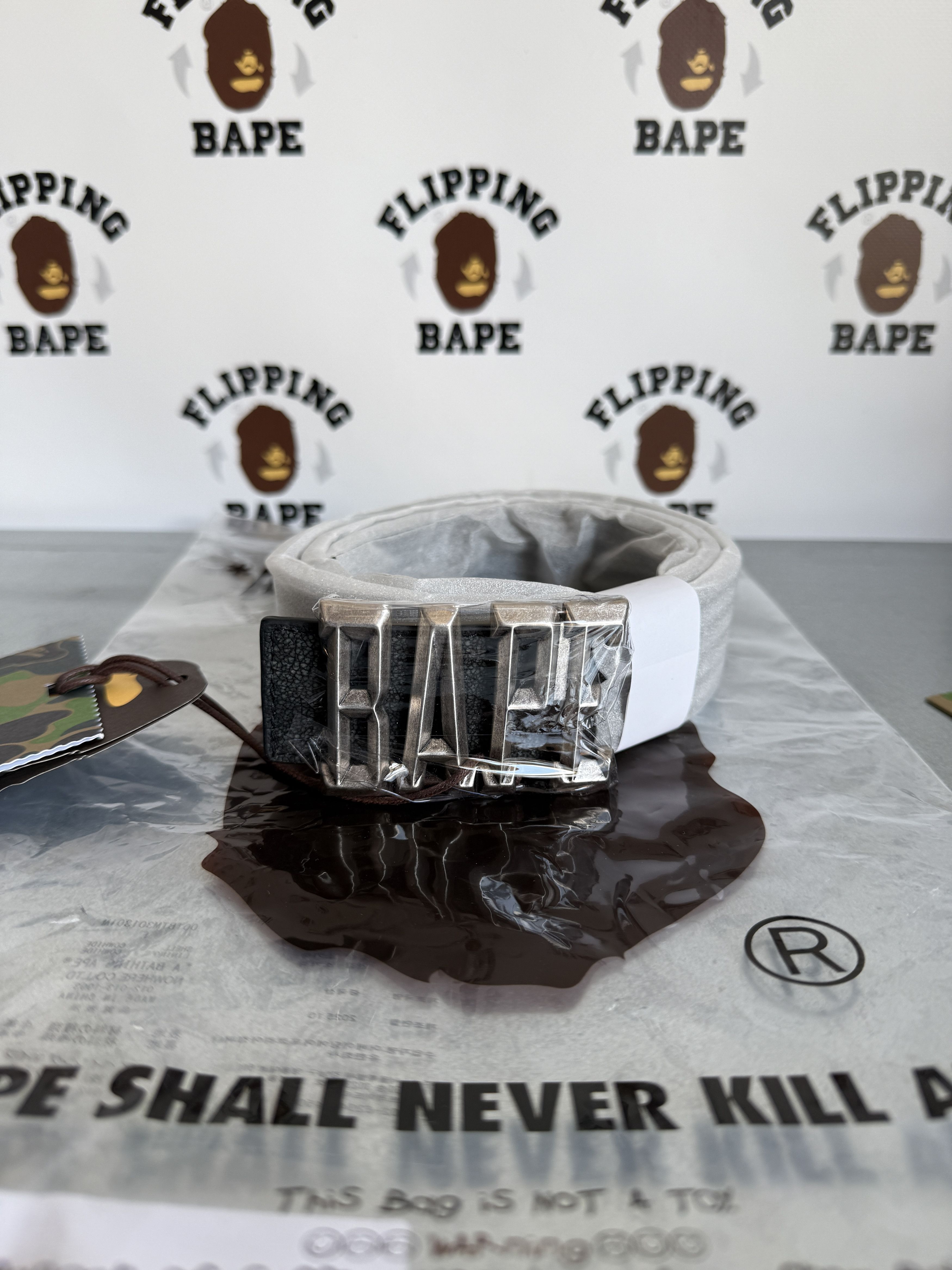 Bape BAPE REVERSIBLE LEATHER BELT Size ONE SIZE - 8 Thumbnail