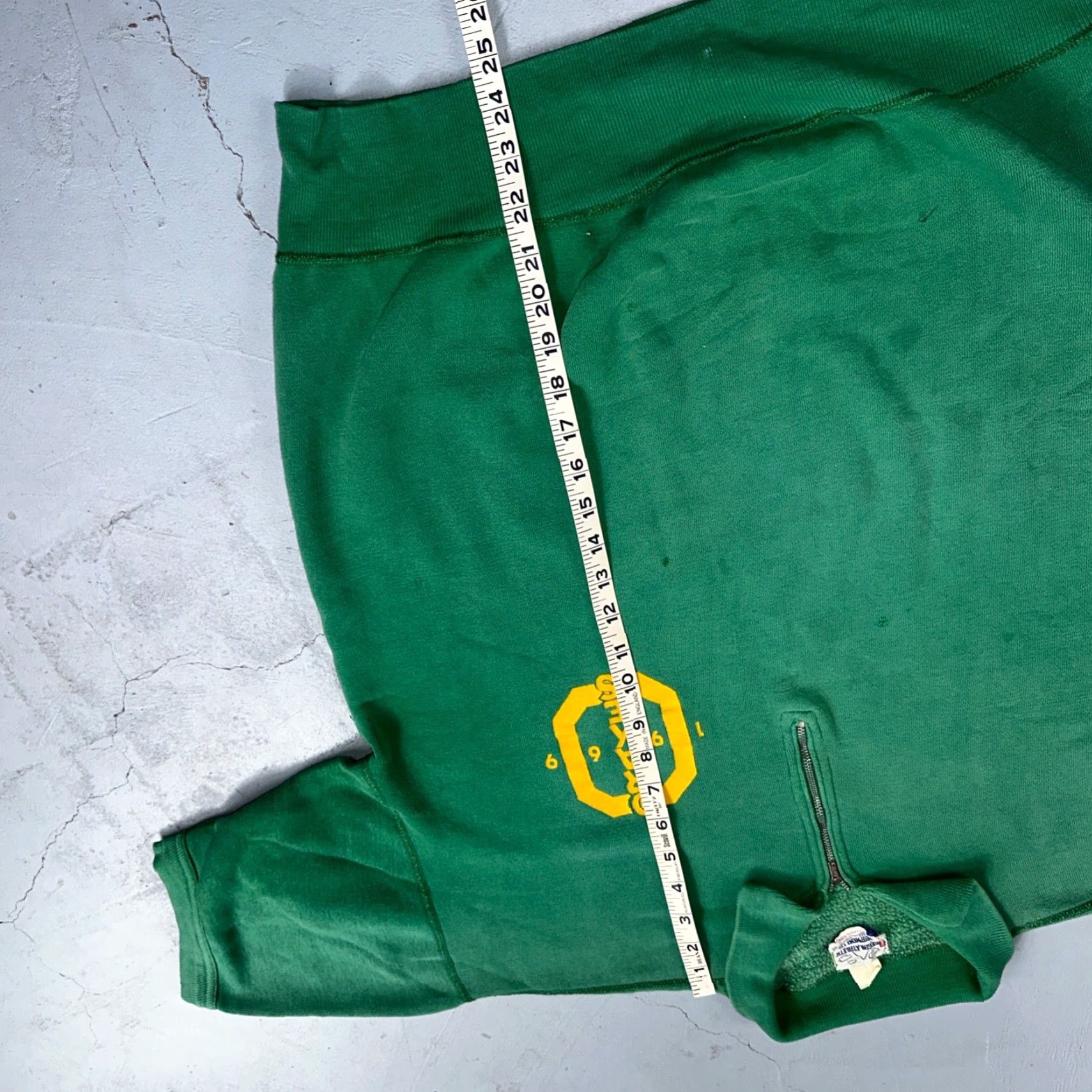 Champion VINTAGE Oregon Athletic Dept Track Sweatshirt Green Zip Pullover XL Mens 60s Rockabilly Ducks Size US XL / EU 56 / 4 - 7 Thumbnail