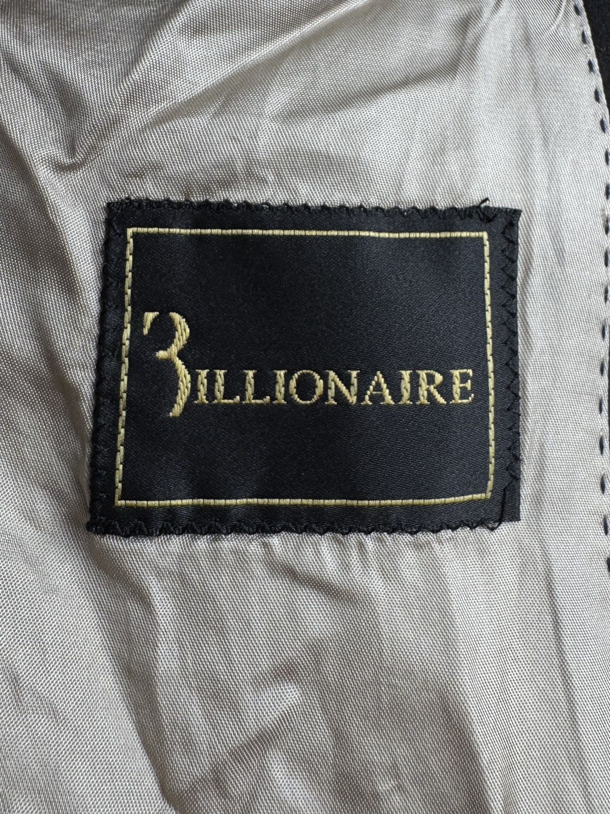 Billionaire Couture Billionaire black 2 button small stripped pattern blazer Size 38R - 12 Thumbnail