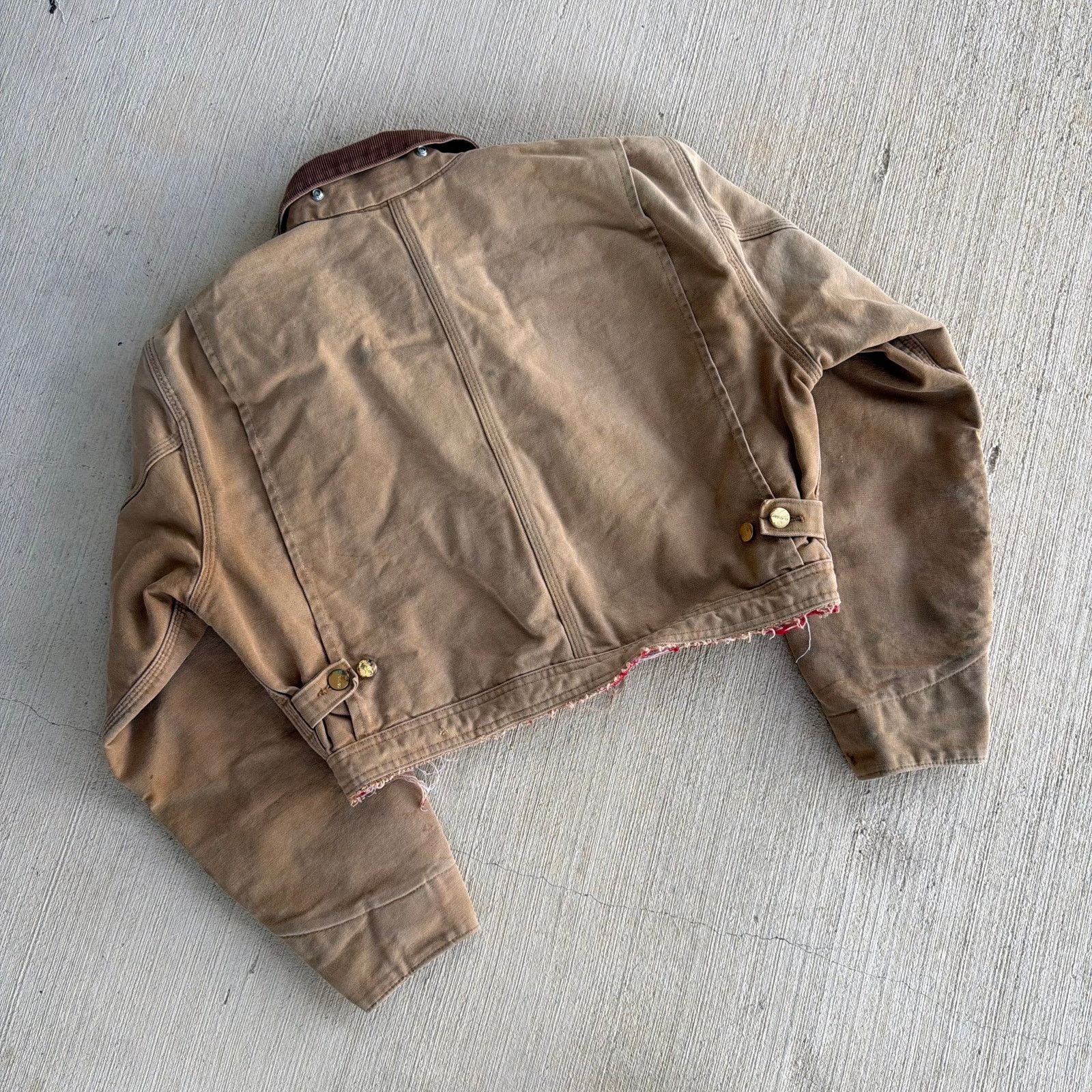 Carhartt × Vintage Carhartt brown cropped Detroit style work wear jacket Size US S / EU 44-46 / 1 - 7 Thumbnail