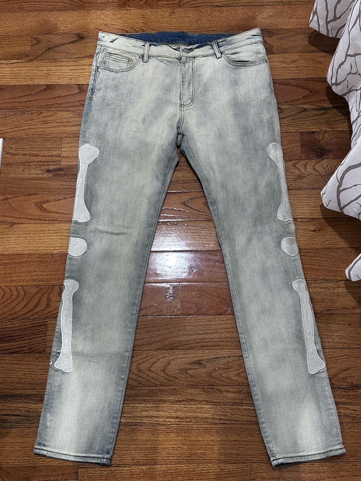 MNML MNML SKELETON SLIM DENIM SIZE 36 Size US 36 / EU 52 - 1 Thumbnail