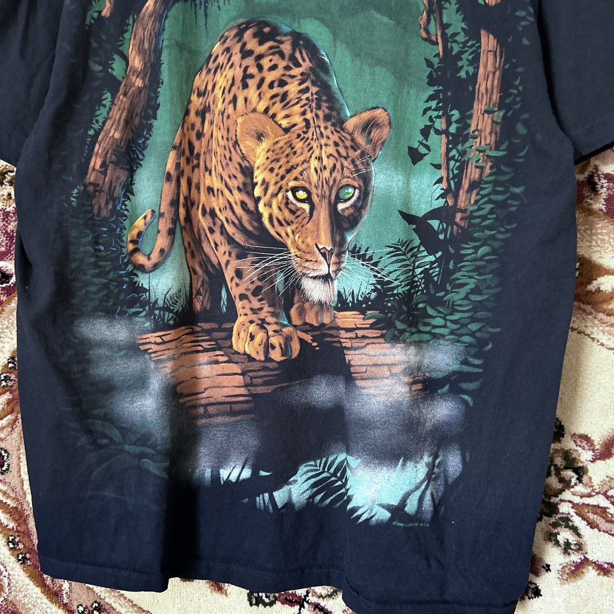 Liquid Blue × Vintage Liquid Blue 1998 VTG Tiger Full Print AOP Vintage tshirt Size US XL / EU 56 / 4 - 6 Thumbnail