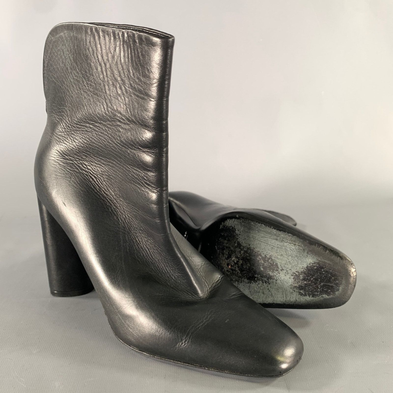 Tom Ford TOM FORD Size 7 Black Leather Solid Zip Up Boots Size US 7 / IT 37 - 5 Thumbnail