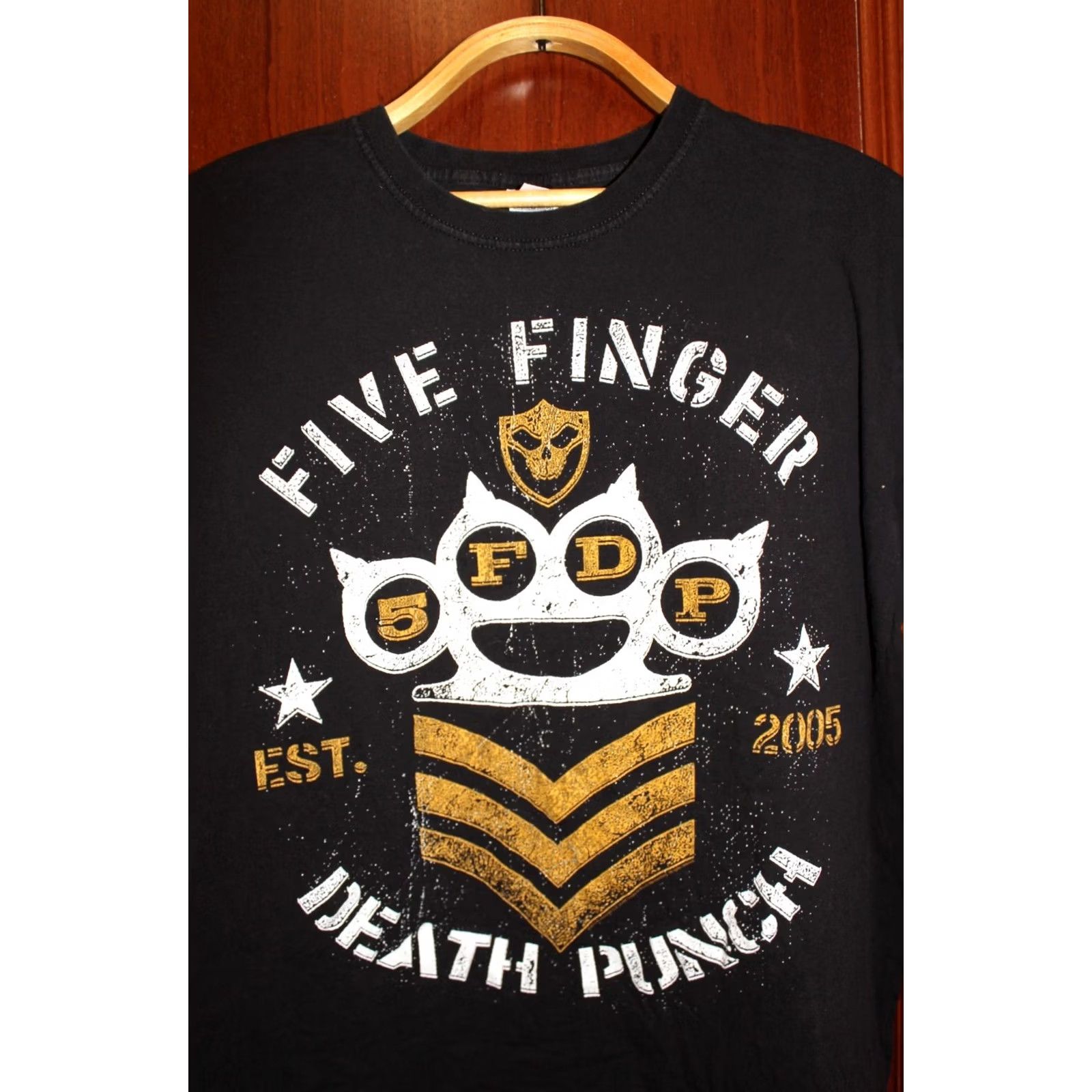 Vintage VINTAGE Five Finger Death Punch T-shirt XL Black Men Short Sleeve T-Shirt Size US XL / EU 56 / 4 - 2 Thumbnail