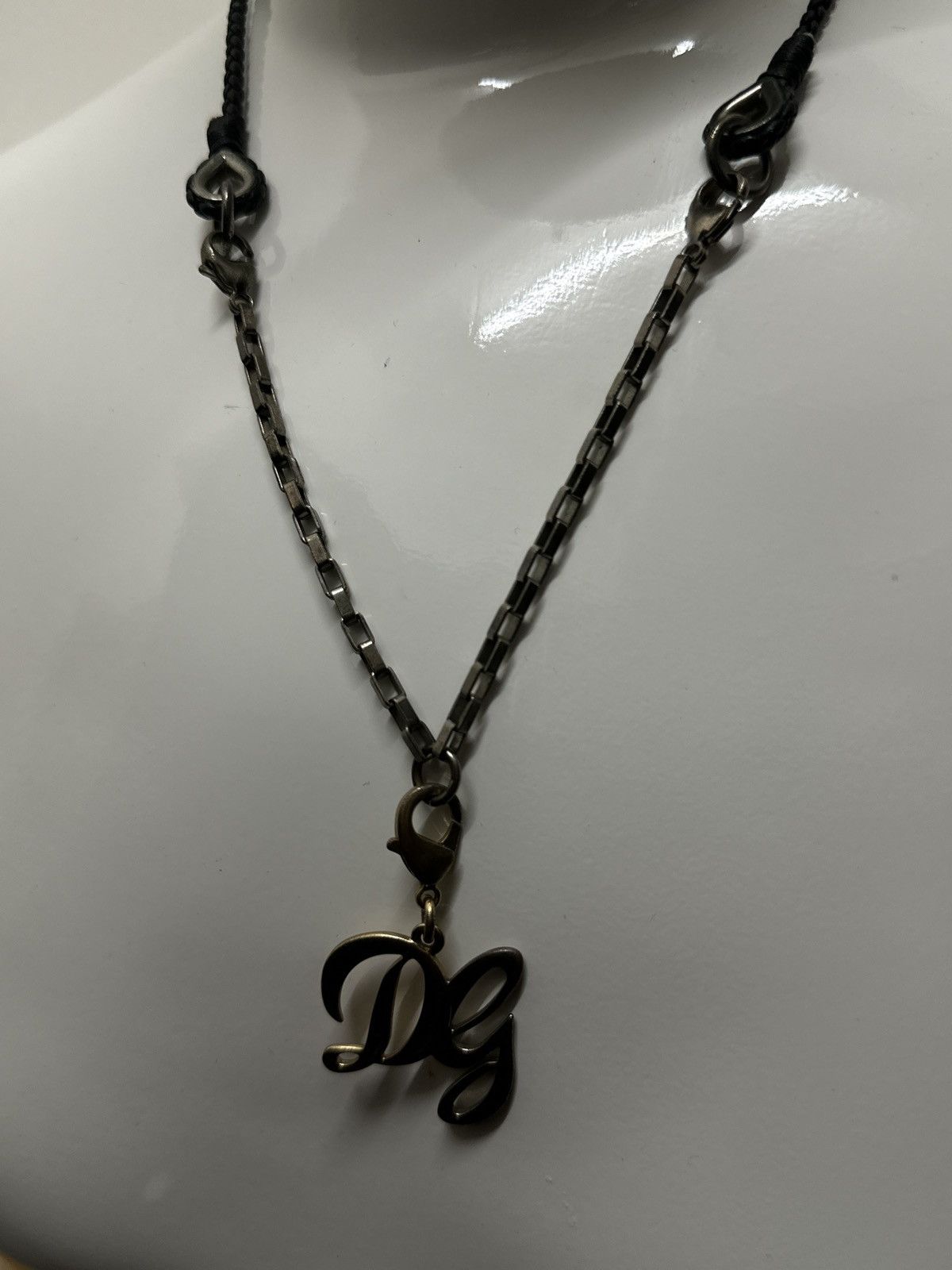 Dolce & Gabbana Vintage Dolce & Gabbana D&G 2 Way Leather Logo Necklace Size ONE SIZE - 5 Thumbnail