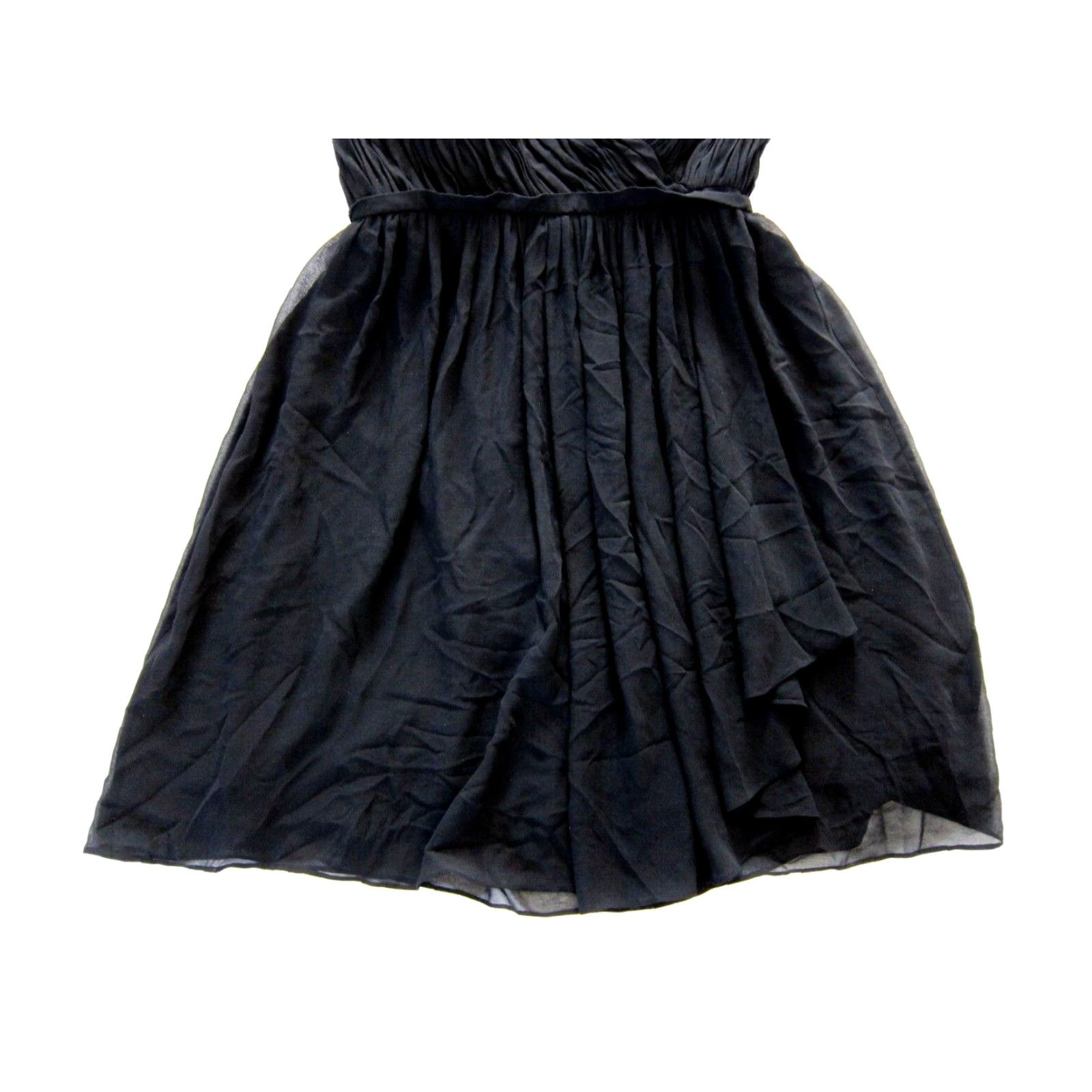 Donna Morgan Donna Morgan Black Chiffon Ruched Strapless Party Prom Cocktail Dress 10 Size L / US 10 / IT 46 - 8 Thumbnail