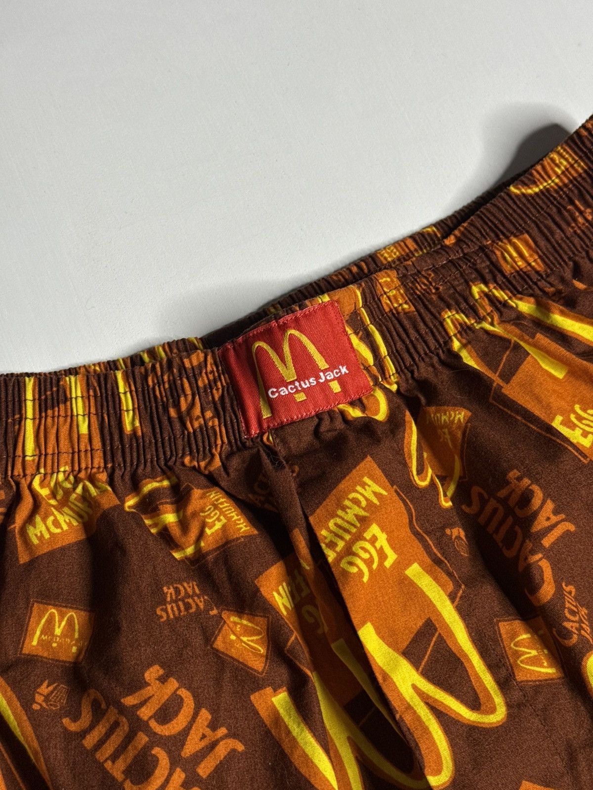 Travis Scott Travis Scott x McDonalds Boxer Shorts Brown [M] PREOWNED Size US 32 / EU 48 - 3 Thumbnail