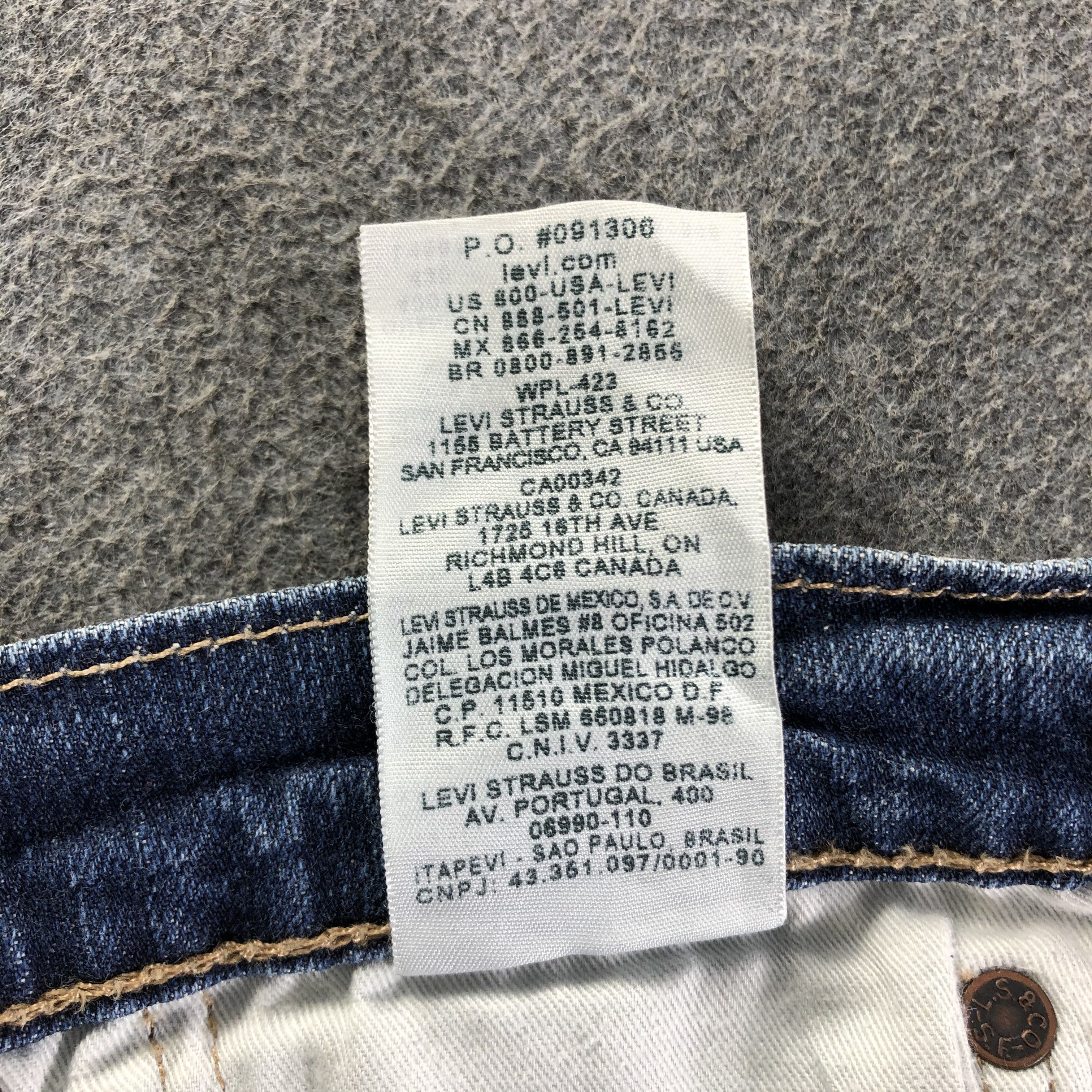Levi's Vintage Blue Wash Levis 508 Jeans-J3137 Size US 35 - 11 Thumbnail