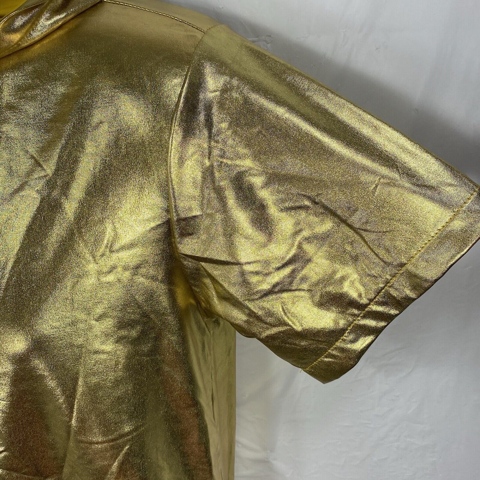 Other JOGAL Hooded Shirt Shiny Golden Reflective Hoodie NWT Size S / US 4 / IT 40 - 4 Thumbnail