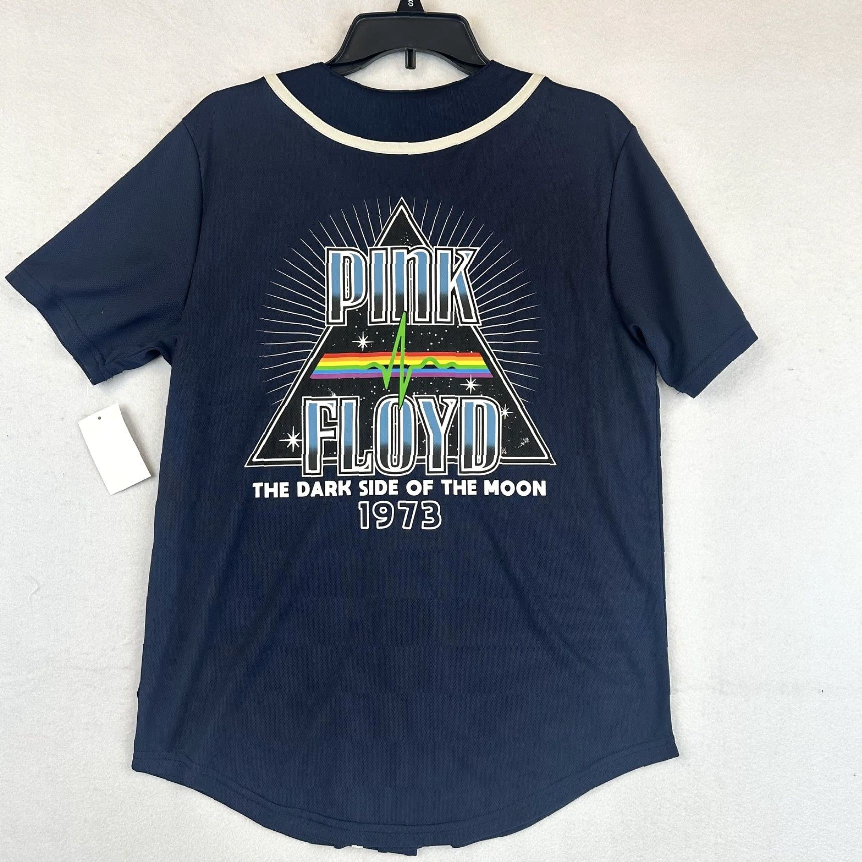 Vintage Pink Floyd Shirt Mens Small Navy Bayou Dark Side Moon 1973 Baseball Jersey New Size US S / EU 44-46 / 1 - 6 Thumbnail