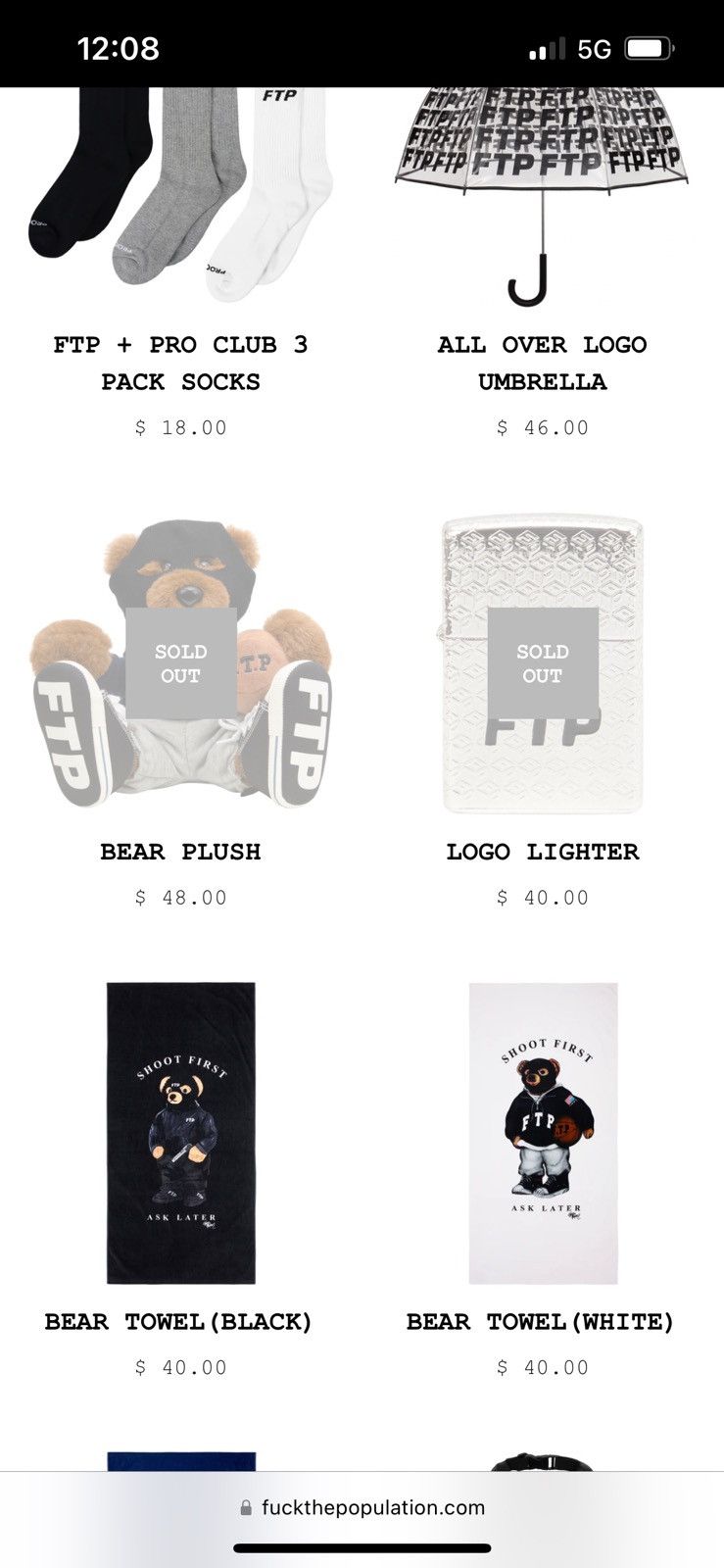 Fuck The Population FTP PLUSH AND LIGHTER Size ONE SIZE - 4 Thumbnail
