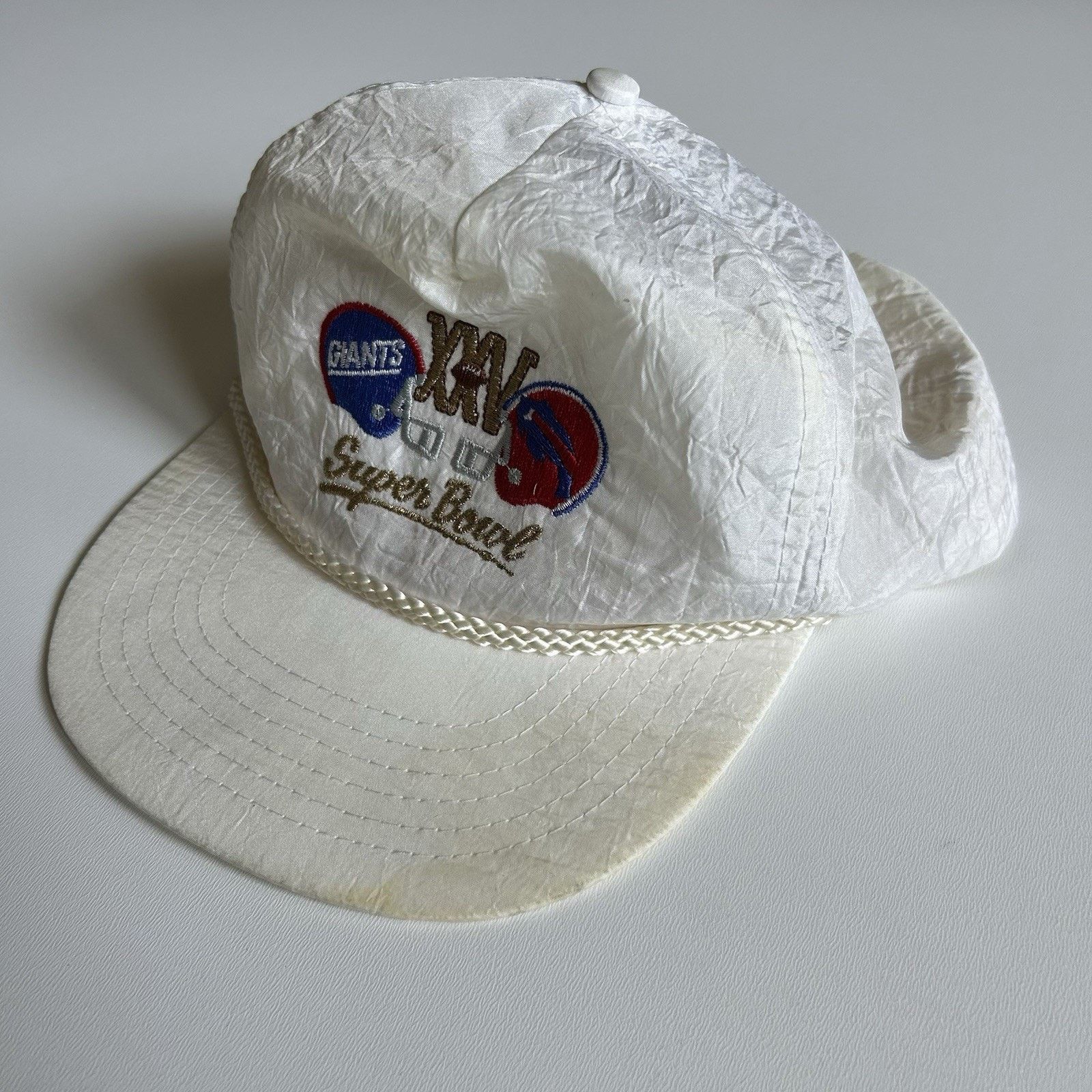 NFL × Vintage Vintage 90s NY Giants Buffalo Bills Super Bowl Snapback Hat Size ONE SIZE - 4 Thumbnail