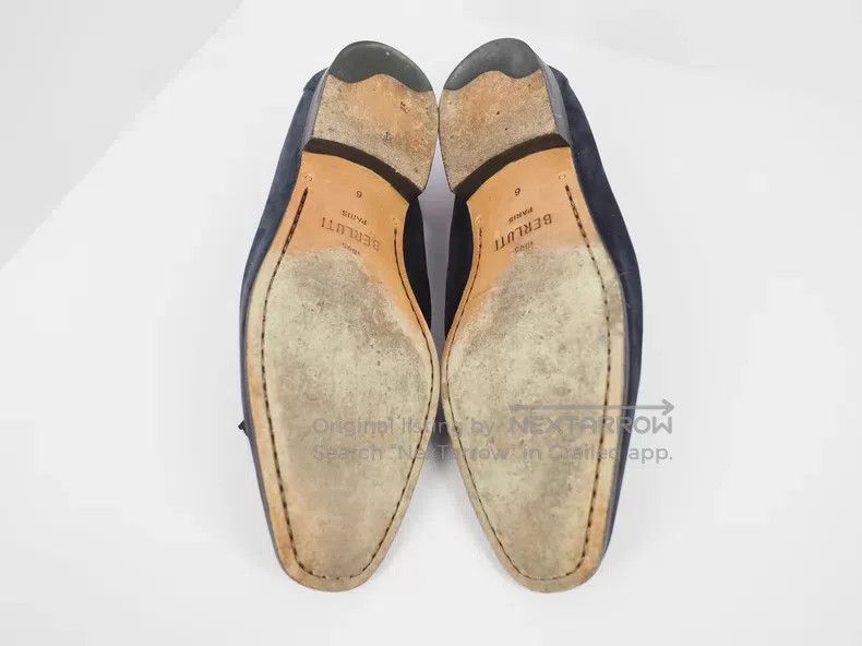 Berluti Berluti Navy Suede Loafers Size US 7 / EU 40 - 6 Thumbnail