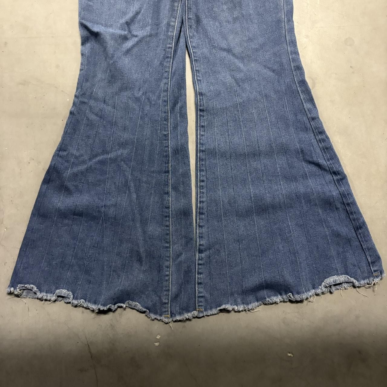 Japanese Brand × Vintage Crazy Vintage Y2K Super Baggy Super Wideleg Denim Jeans! Size US 28 / EU 44 - 3 Thumbnail