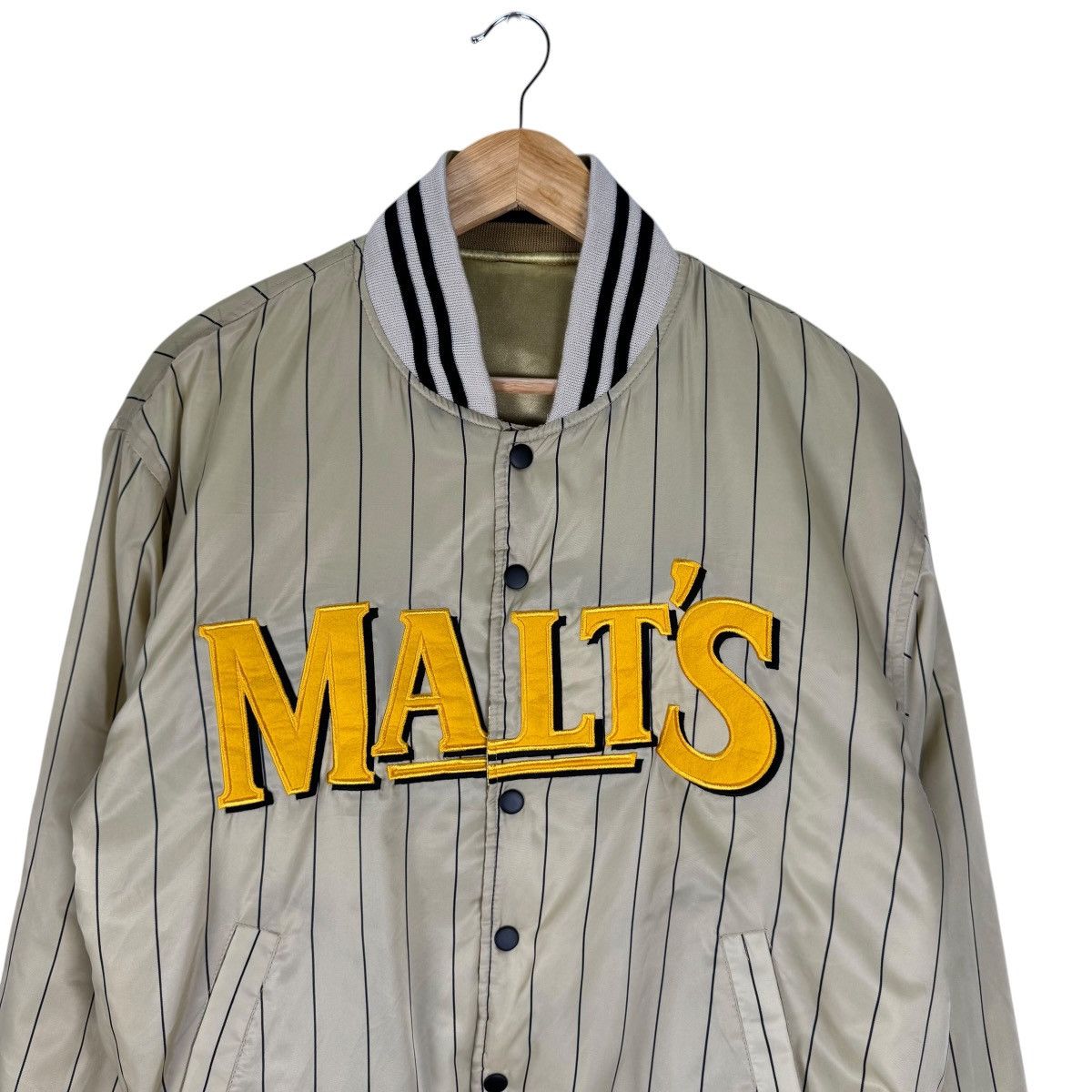 Japanese Brand ☀️VINTAGE MALTS BEER REVERSIBLE BOMBER JACKET Size US M / EU 48-50 / 2 - 2 Thumbnail