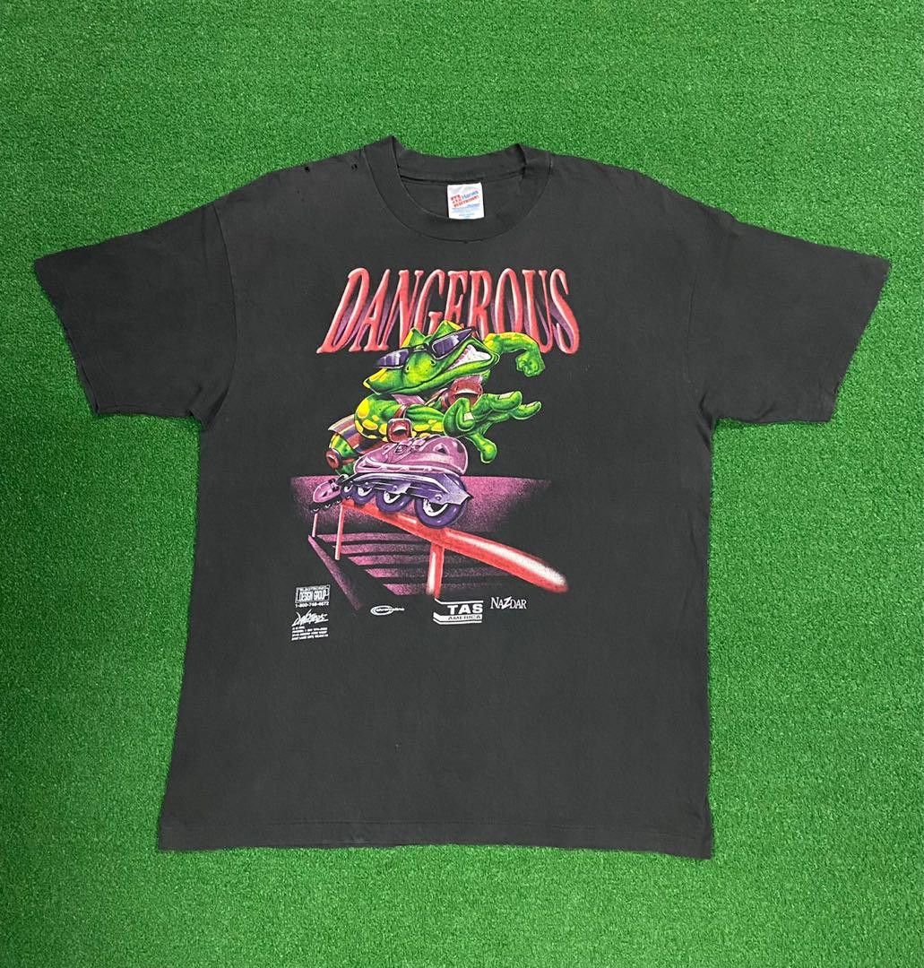 VINTAGE HANES DANGEROUS T SHIRT #SKU-A124 DP